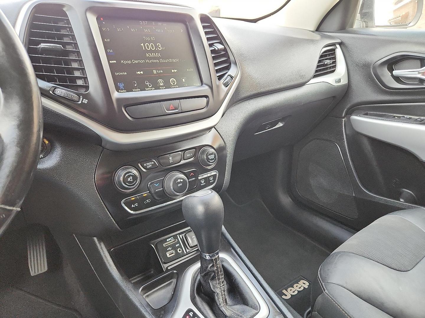 2018 SILVER /Black - X9 Jeep Cherokee Latitude Plus FWD (1C4PJLLB3JD) with an Tigershark MultiAir 2.4L I-4 variable valve control, regular unleaded, engine with 184HP engine, located at 4110 Avenue Q, Lubbock, 79412, 33.556553, -101.855820 - 03/10/2026 KEY IN ENVELOPE GOD - Photo#11