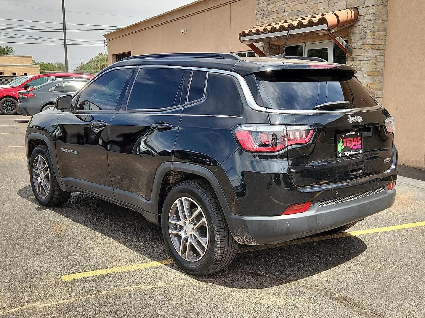 2020 BLACK /Black - X9 Jeep Compass Sun and Safety FWD (3C4NJCBB4LT) with an 2.4L I-4 variable valve control, regular unleaded, engine with 180HP engine, located at 4110 Avenue Q, Lubbock, 79412, 33.556553, -101.855820 - 06/10/2026 KEY IN ENVELOPE GOD - Photo#2