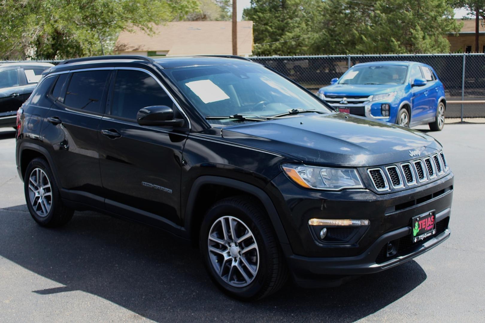 2020 BLACK Jeep Compass Sun and Safety FWD (3C4NJCBB4LT) with an 2.4L I-4 variable valve control, regular gasoline, engine with 180HP engine, located at 4110 Avenue Q, Lubbock, 79412, 33.556553, -101.855820 - 06/10/2026 KEY IN ENVELOPE GOD- Photo#0