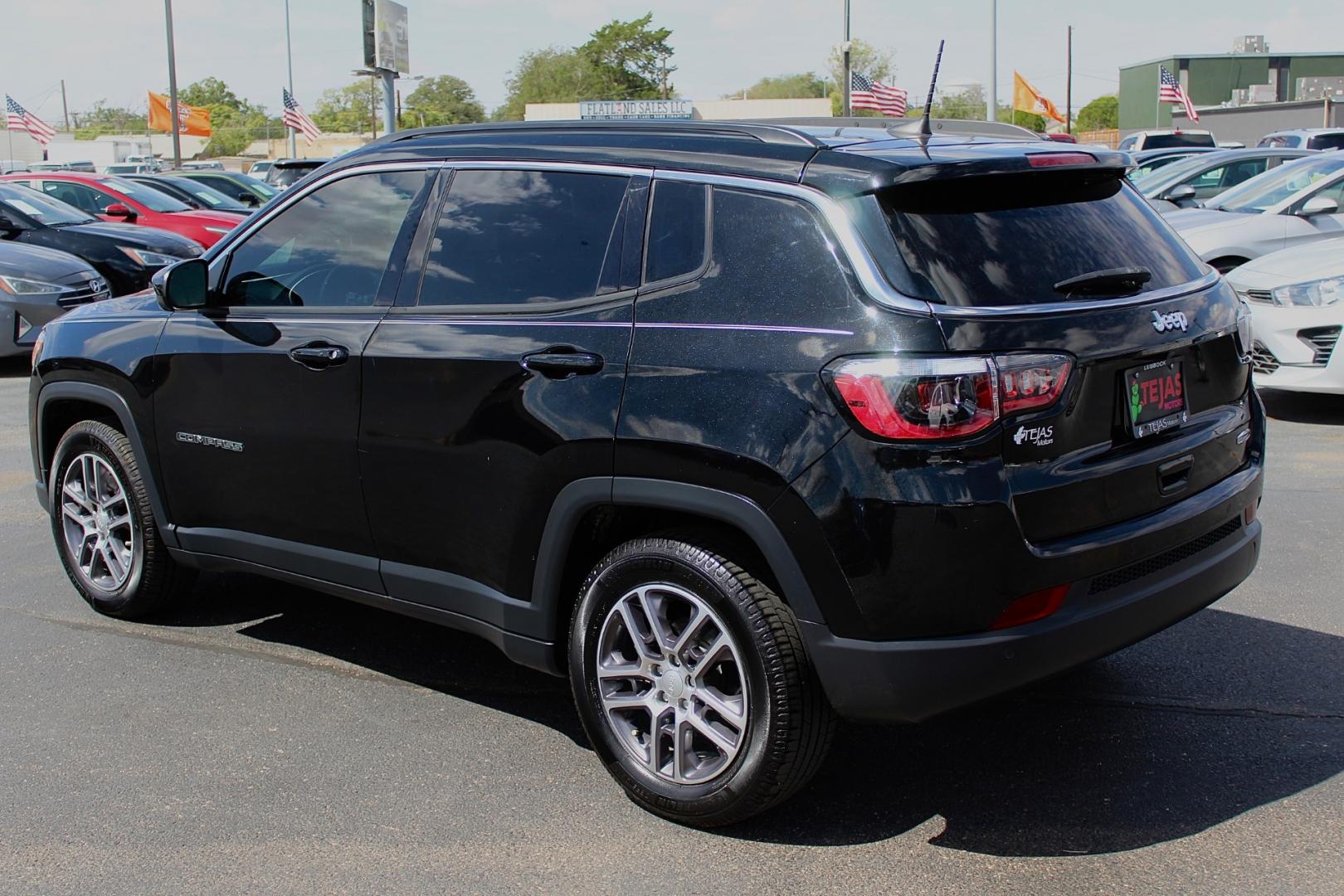 2020 BLACK Jeep Compass Sun and Safety FWD (3C4NJCBB4LT) with an 2.4L I-4 variable valve control, regular gasoline, engine with 180HP engine, located at 4110 Avenue Q, Lubbock, 79412, 33.556553, -101.855820 - 06/10/2026 KEY IN ENVELOPE GOD- Photo#3
