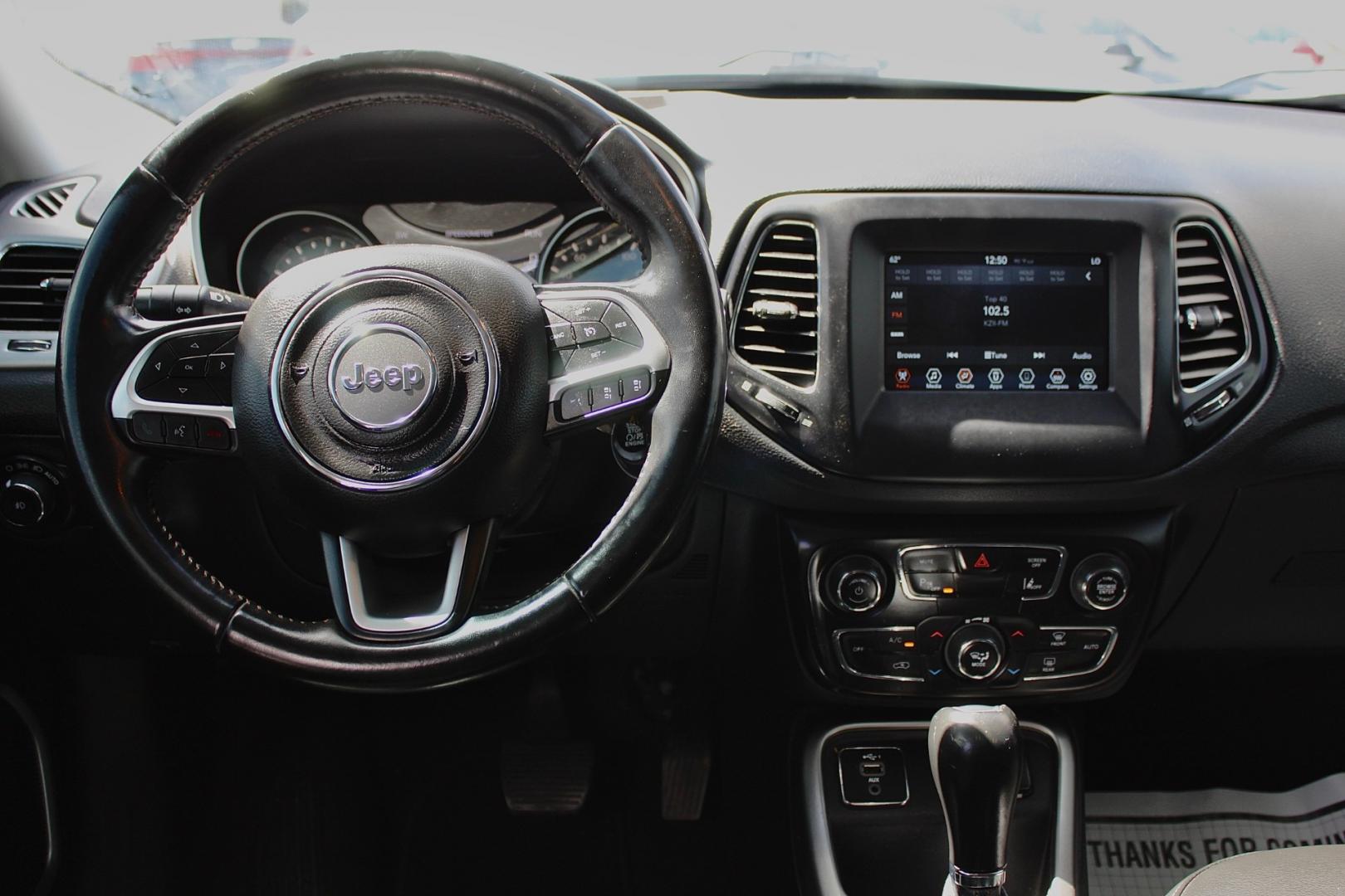 2020 BLACK Jeep Compass Sun and Safety FWD (3C4NJCBB4LT) with an 2.4L I-4 variable valve control, regular gasoline, engine with 180HP engine, located at 4110 Avenue Q, Lubbock, 79412, 33.556553, -101.855820 - 06/10/2026 KEY IN ENVELOPE GOD- Photo#5