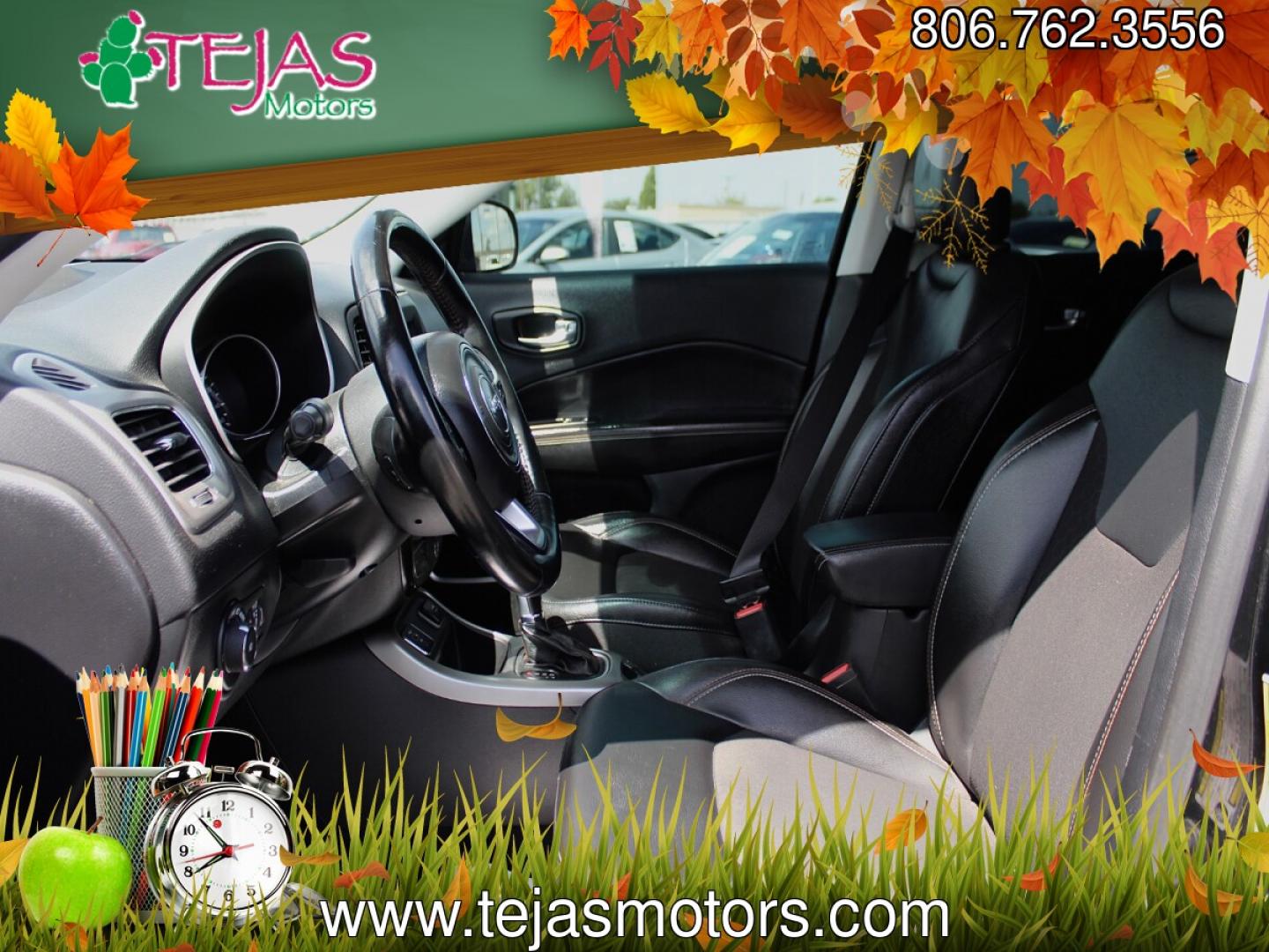 2020 BLACK Jeep Compass Sun and Safety FWD (3C4NJCBB4LT) with an 2.4L I-4 variable valve control, regular gasoline, engine with 180HP engine, located at 4110 Avenue Q, Lubbock, 79412, 33.556553, -101.855820 - 06/10/2026 KEY IN ENVELOPE GOD- Photo#4