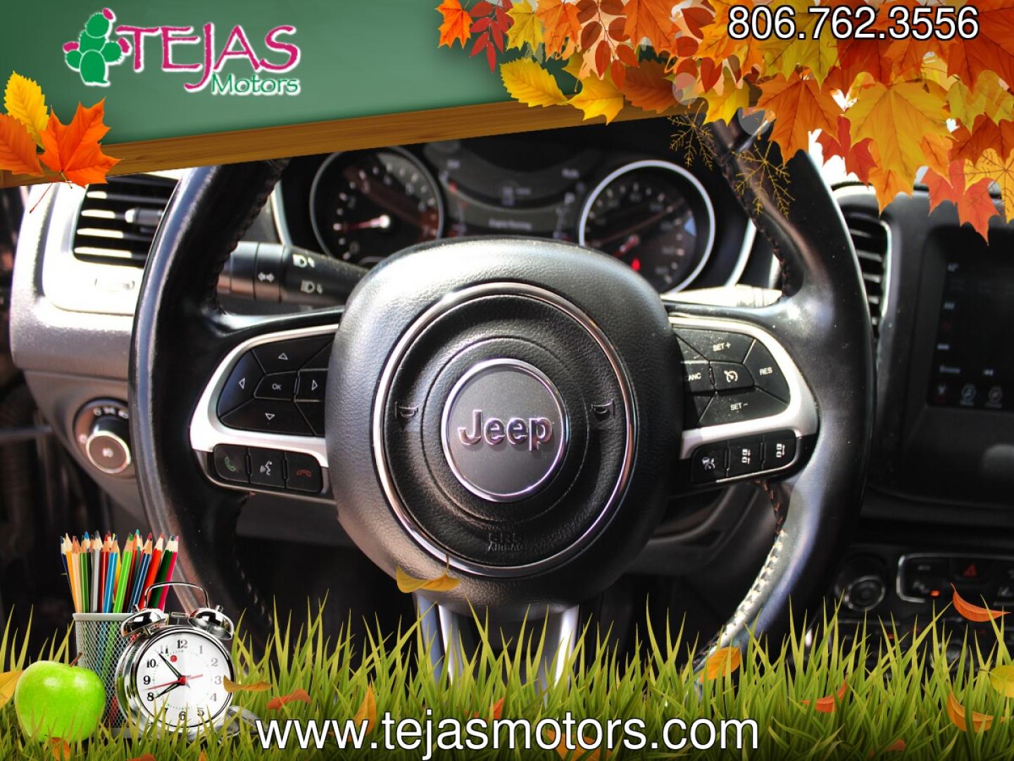 2020 BLACK Jeep Compass Sun and Safety FWD (3C4NJCBB4LT) with an 2.4L I-4 variable valve control, regular gasoline, engine with 180HP engine, located at 4110 Avenue Q, Lubbock, 79412, 33.556553, -101.855820 - 06/10/2026 KEY IN ENVELOPE GOD- Photo#10