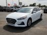 2018 WHITE /Beige - BB Hyundai Sonata ECO (5NPE24AA2JH) with an 1.6L I-4 gasoline direct injection, DOHC, variable valve control, intercooled turbo, regular unleaded, engine with 178HP engine, located at 4110 Avenue Q, Lubbock, 79412, 33.556553, -101.855820 - Photo#1