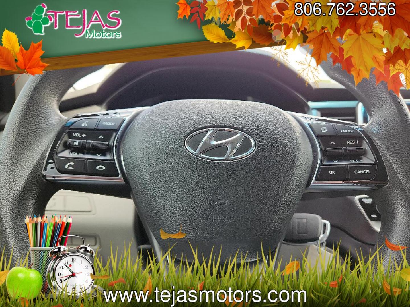 2018 WHITE /Beige - BB Hyundai Sonata ECO (5NPE24AA2JH) with an 1.6L I-4 gasoline direct injection, DOHC, variable valve control, intercooled turbo, regular unleaded, engine with 178HP engine, located at 4110 Avenue Q, Lubbock, 79412, 33.556553, -101.855820- Photo#10