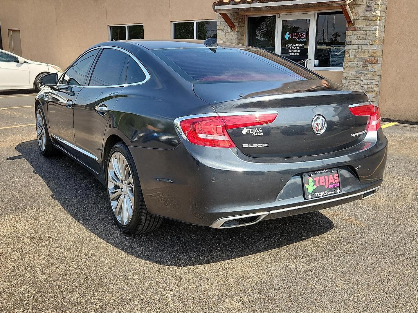 2017 GRAY /Ebony/Ebony Accents - H1Y Buick LaCrosse Essence (1G4ZP5SS4HU) with an 3.6L V-6 gasoline direct injection, DOHC, VVT variable valve control, regular unleaded, engine with cylinder deactivation and 310HP engine, located at 4110 Avenue Q, Lubbock, 79412, 33.556553, -101.855820 - 06/2082026 KEY IN ENVELOPE GOD- Photo#2