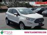2019 Diamond White - ZA /Ebony Black - NB Ford EcoSport SE (MAJ3S2GE8KC) with an EcoBoost 1L I-3 gasoline direct injection, DOHC, variable valve control, intercooled turbo, regular unleaded, engine with 123HP engine, located at 4110 Avenue Q, Lubbock, 79412, 33.556553, -101.855820 - 06/20/2026 KEY IN ENVELOPE GOD - Photo#0