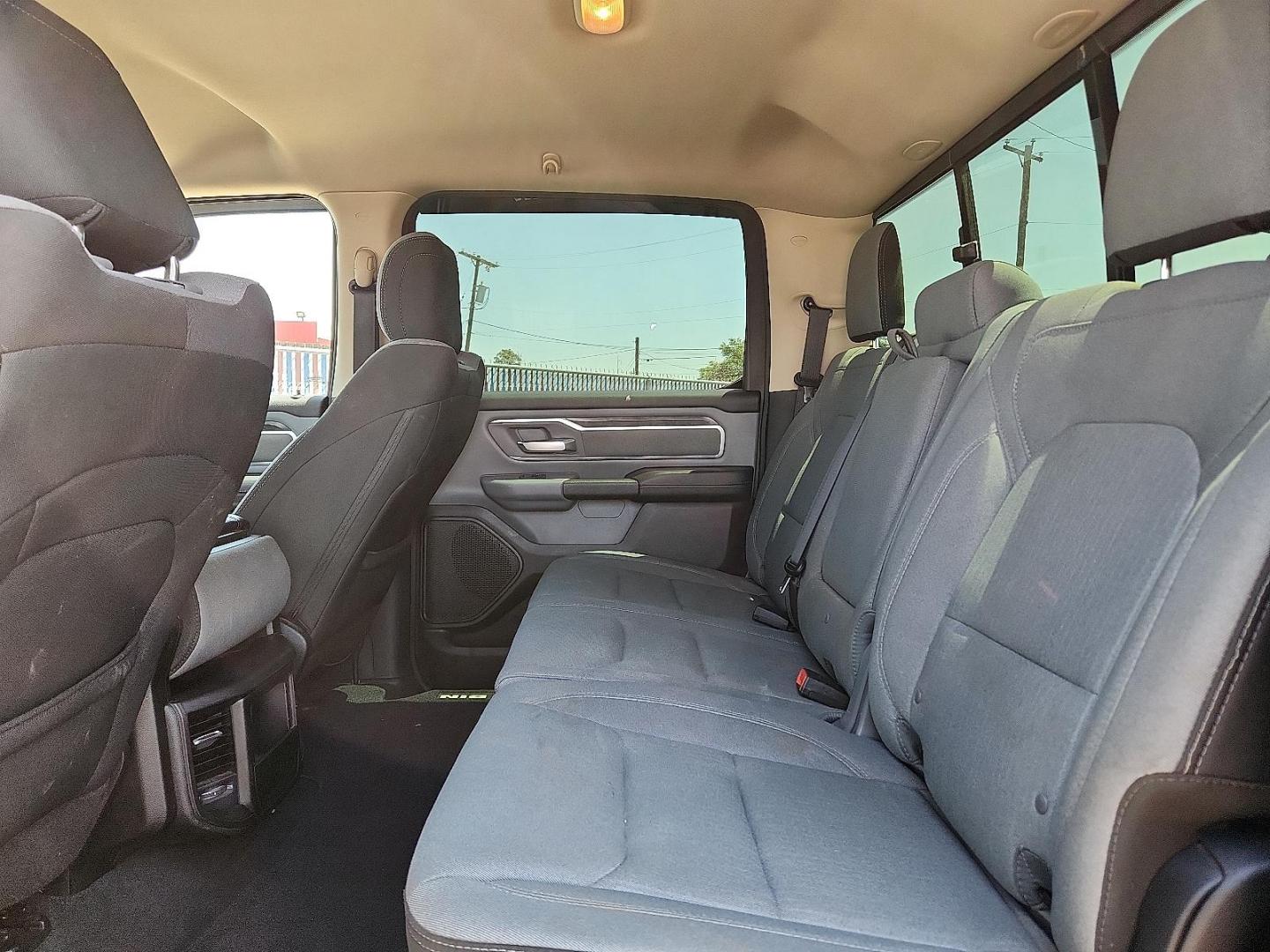 2019 WHITE /Diesel Gray/Black - X8 Ram 1500 Big Horn/Lone Star Crew Cab 4x2 5'7" Box (1C6RREFG4KN) with an 3.6L V-6 DOHC, variable valve control, regular unleaded, engine with 305HP engine, located at 4110 Avenue Q, Lubbock, 79412, 33.556553, -101.855820- Photo#5