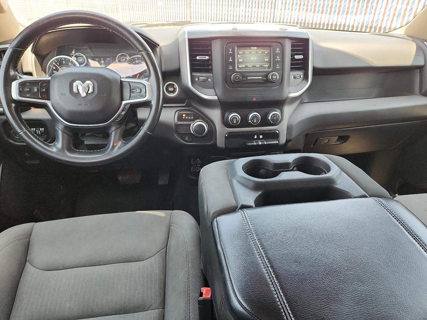 2019 WHITE /Diesel Gray/Black - X8 Ram 1500 Big Horn/Lone Star Crew Cab 4x2 5'7" Box (1C6RREFG4KN) with an 3.6L V-6 DOHC, variable valve control, regular unleaded, engine with 305HP engine, located at 4110 Avenue Q, Lubbock, 79412, 33.556553, -101.855820- Photo#6