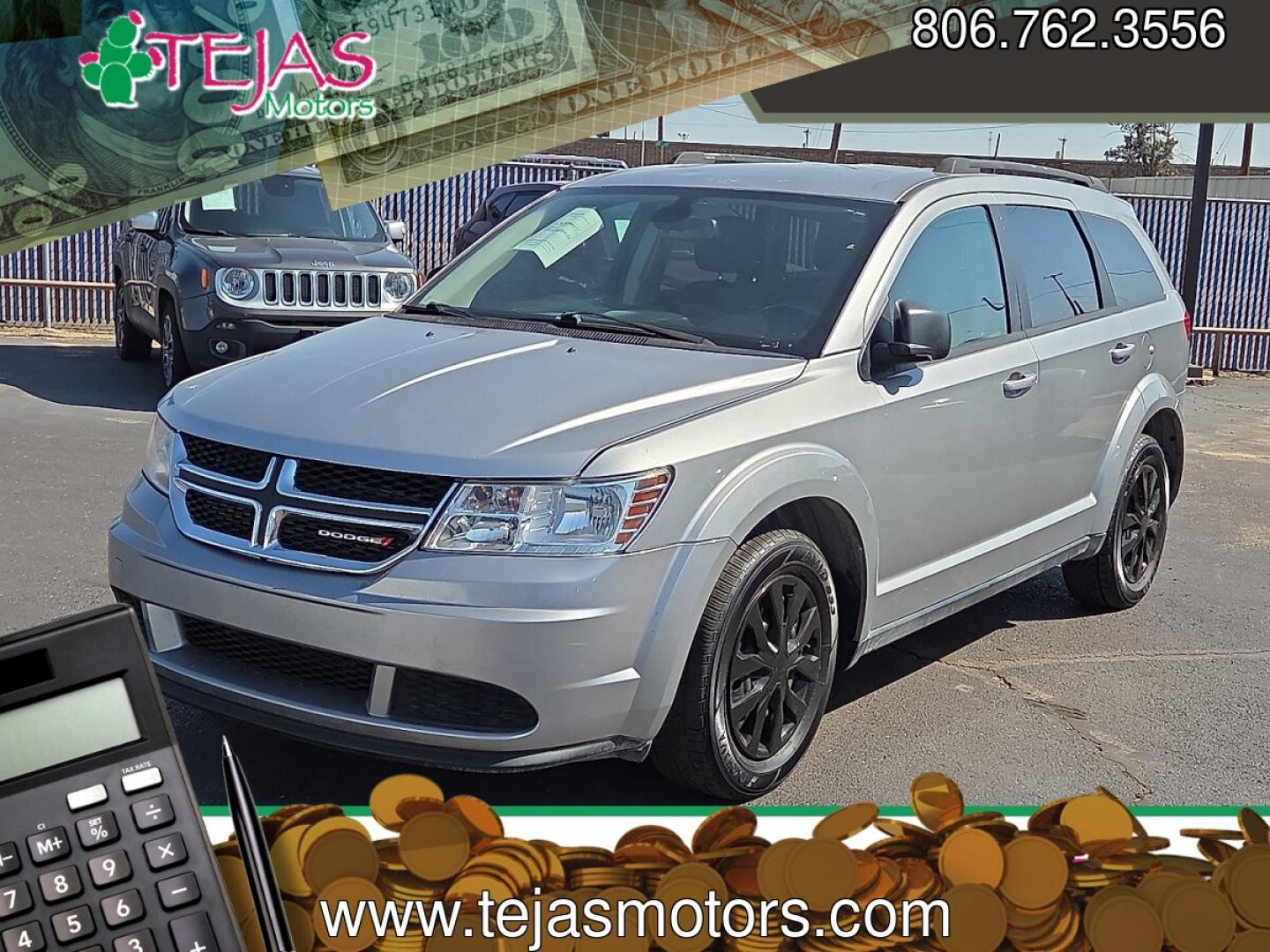 2020 Billet Clearcoat - PSC /Black - X9 Dodge Journey SE Value (3C4PDCAB5LT) with an Tigershark MultiAir 2.4L I-4 DOHC, VVT variable valve control, regular unleaded, engine with 173HP engine, located at 4110 Avenue Q, Lubbock, 79412, 33.556553, -101.855820 - 07/07/2026 KEY IN ENVELOPE GO- Photo#0