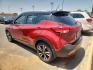 2020 RED Nissan Kicks SR Xtronic CVT (3N1CP5DV8LL) with an 1.6L I-4 DOHC, CVTCS variable valve control, regular unleaded, engine with 122HP engine, located at 4110 Avenue Q, Lubbock, 79412, 33.556553, -101.855820 - 07/11/2026 KEY IN ENVELOPE GOD- Photo#2