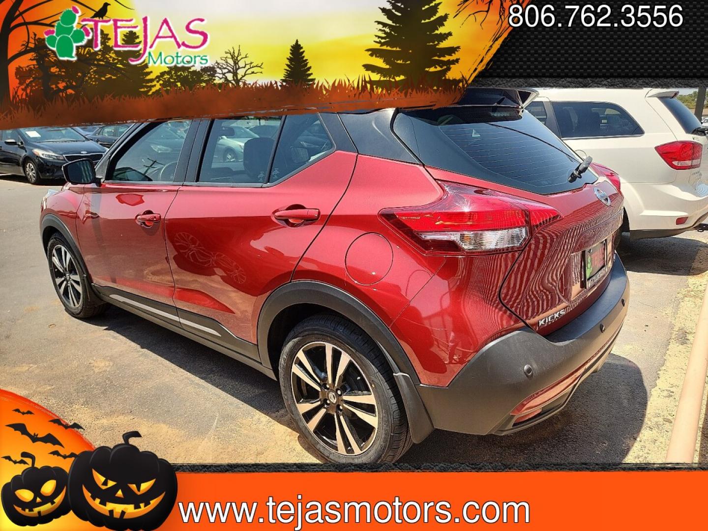 2020 RED Nissan Kicks SR Xtronic CVT (3N1CP5DV8LL) with an 1.6L I-4 DOHC, CVTCS variable valve control, regular unleaded, engine with 122HP engine, located at 4110 Avenue Q, Lubbock, 79412, 33.556553, -101.855820 - 07/11/2026 KEY IN ENVELOPE GOD- Photo#2
