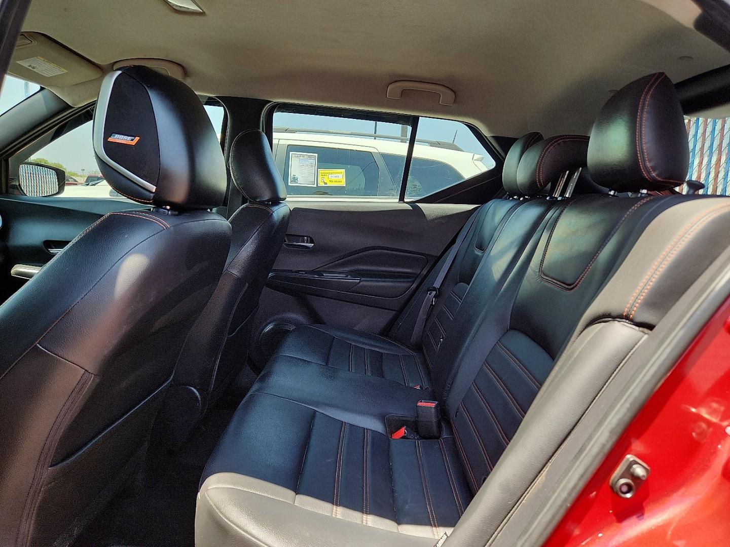 2020 RED Nissan Kicks SR Xtronic CVT (3N1CP5DV8LL) with an 1.6L I-4 DOHC, CVTCS variable valve control, regular unleaded, engine with 122HP engine, located at 4110 Avenue Q, Lubbock, 79412, 33.556553, -101.855820 - 07/11/2026 KEY IN ENVELOPE GOD- Photo#5