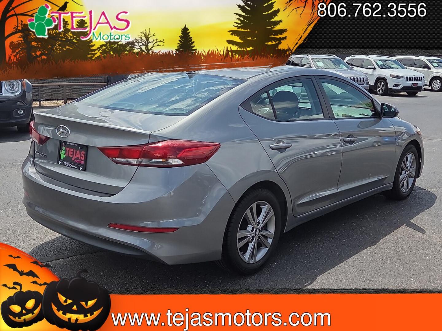 2017 Galactic Gray - UYS /Black - TRY Hyundai Elantra Value Edition (KMHD84LF6HU) with an Nu 2L I-4 DOHC, D-CVVT variable valve control, regular unleaded, engine with 147HP engine, located at 4110 Avenue Q, Lubbock, 79412, 33.556553, -101.855820 - 07/11/2026 KEY IN ENVELOPE GOD- Photo#2