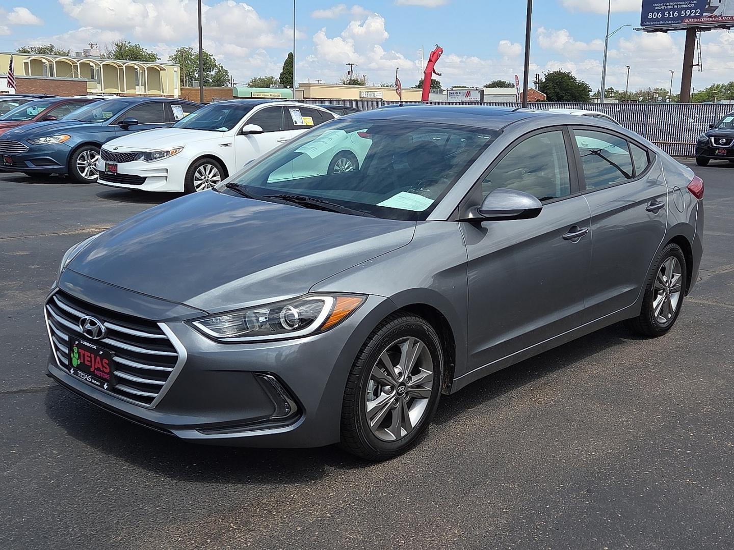 2017 Galactic Gray - UYS /Black - TRY Hyundai Elantra Value Edition (KMHD84LF6HU) with an Nu 2L I-4 DOHC, D-CVVT variable valve control, regular unleaded, engine with 147HP engine, located at 4110 Avenue Q, Lubbock, 79412, 33.556553, -101.855820 - 07/11/2026 KEY IN ENVELOPE GOD- Photo#4