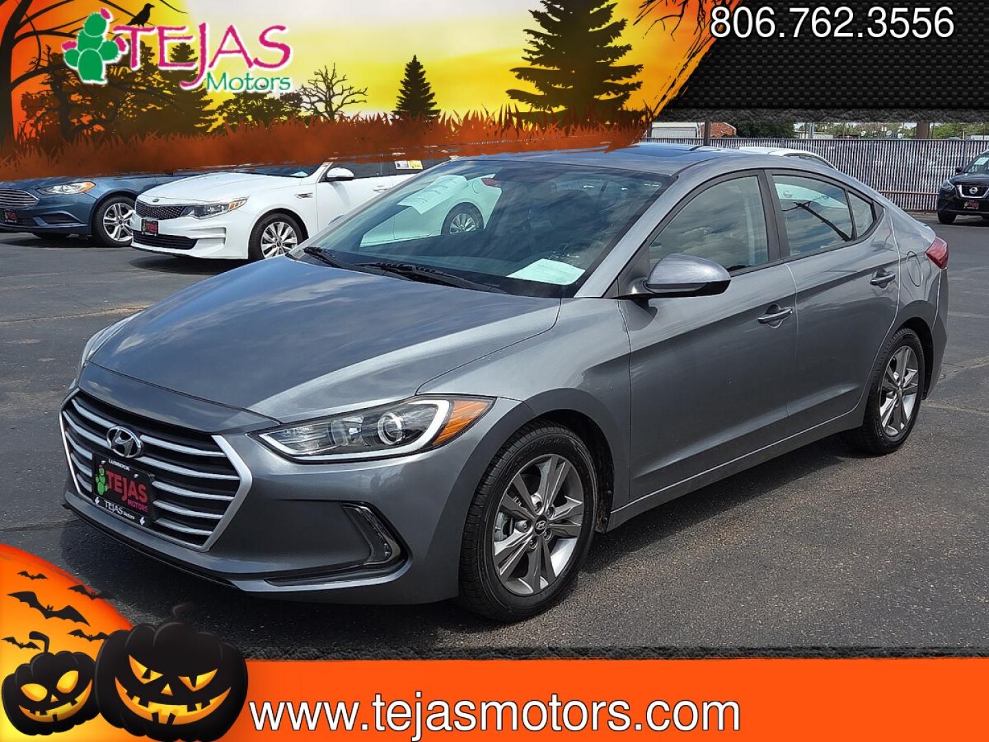2017 Galactic Gray - UYS /Black - TRY Hyundai Elantra Value Edition (KMHD84LF6HU) with an Nu 2L I-4 DOHC, D-CVVT variable valve control, regular unleaded, engine with 147HP engine, located at 4110 Avenue Q, Lubbock, 79412, 33.556553, -101.855820 - 07/11/2026 KEY IN ENVELOPE GOD- Photo#4