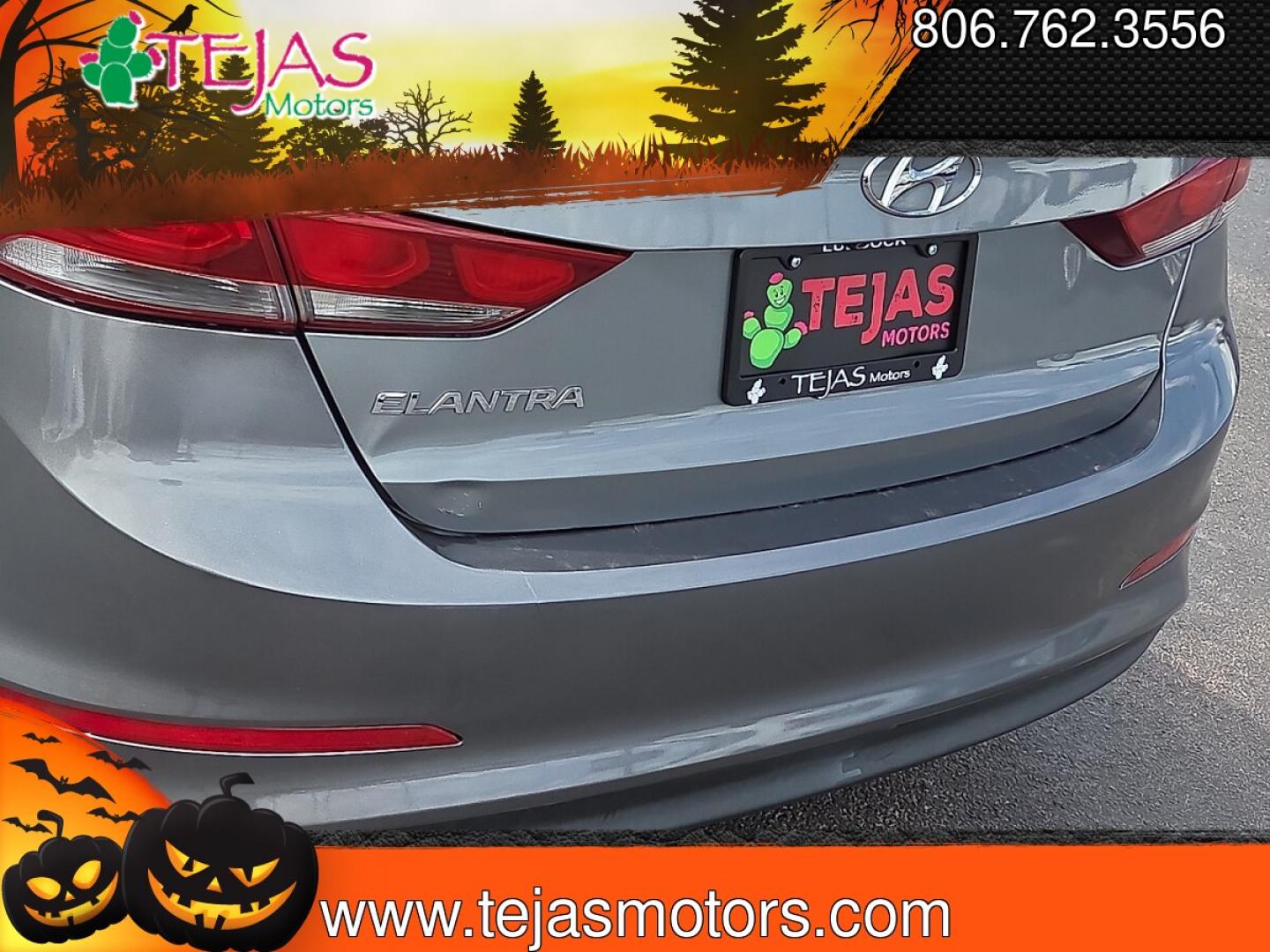 2017 Galactic Gray - UYS /Black - TRY Hyundai Elantra Value Edition (KMHD84LF6HU) with an Nu 2L I-4 DOHC, D-CVVT variable valve control, regular unleaded, engine with 147HP engine, located at 4110 Avenue Q, Lubbock, 79412, 33.556553, -101.855820 - 07/11/2026 KEY IN ENVELOPE GOD- Photo#6