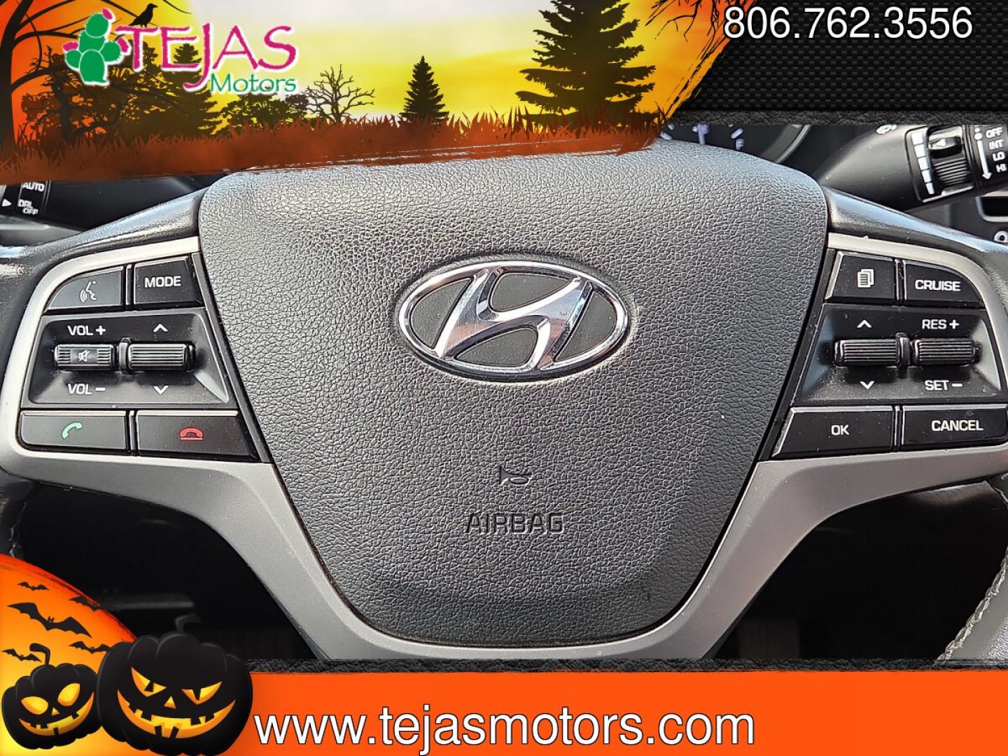 2017 Galactic Gray - UYS /Black - TRY Hyundai Elantra Value Edition (KMHD84LF6HU) with an Nu 2L I-4 DOHC, D-CVVT variable valve control, regular unleaded, engine with 147HP engine, located at 4110 Avenue Q, Lubbock, 79412, 33.556553, -101.855820 - 07/11/2026 KEY IN ENVELOPE GOD- Photo#13