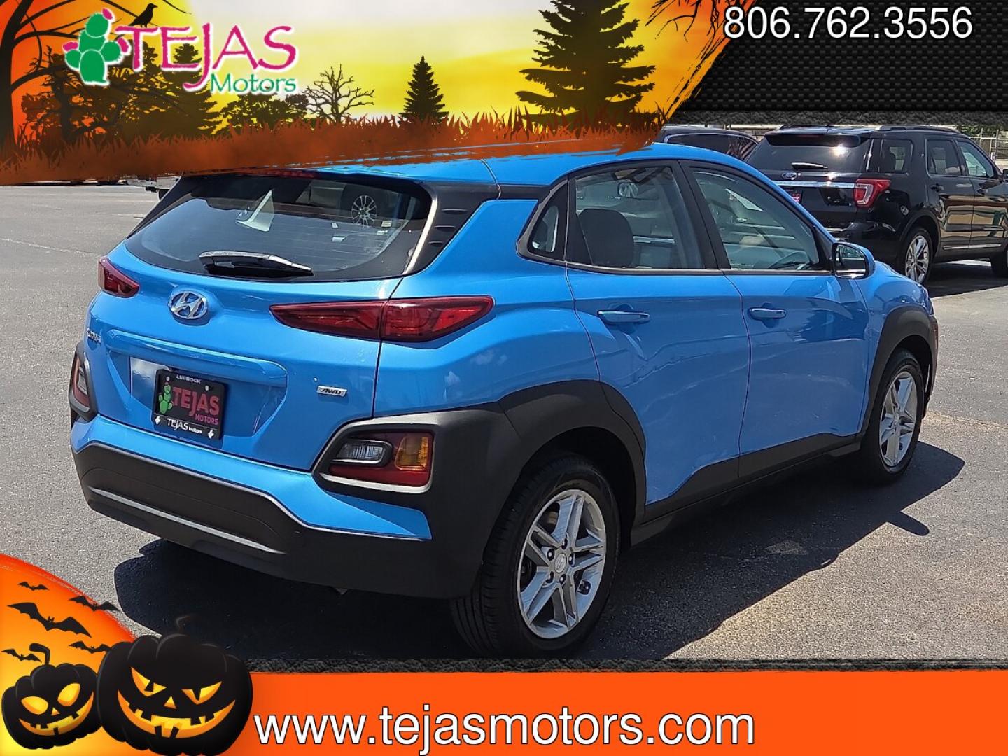 2020 Surf Blue - Z3U /Gray/Black - LGY Hyundai Kona SE (KM8K1CAA2LU) with an Nu 2L I-4 DOHC, D-CVVT variable valve control, regular unleaded, engine with 147HP engine, located at 4110 Avenue Q, Lubbock, 79412, 33.556553, -101.855820 - 07/18/2026 KEY IN ENVELOPE GOD- Photo#2