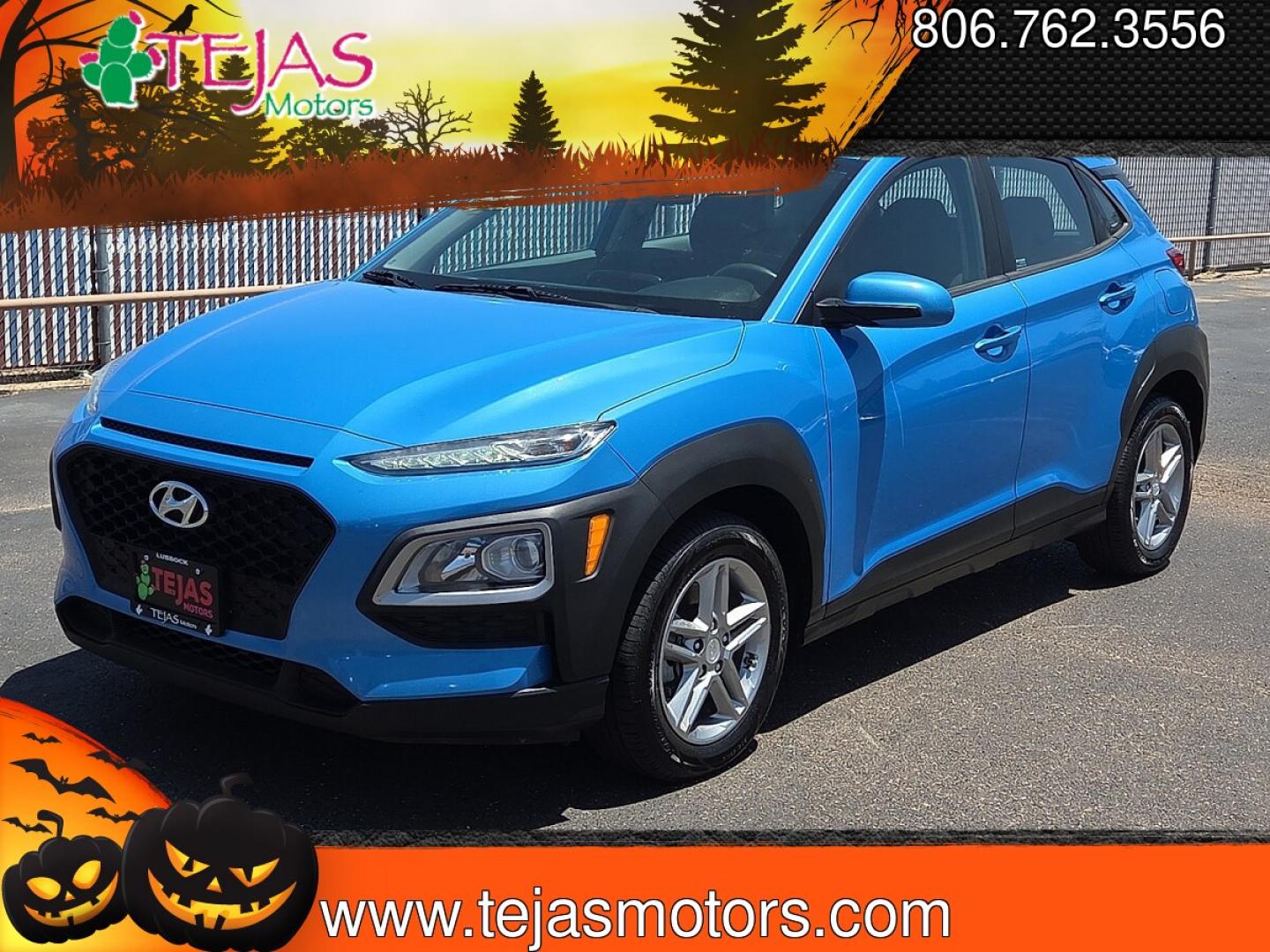 2020 Surf Blue - Z3U /Gray/Black - LGY Hyundai Kona SE (KM8K1CAA2LU) with an Nu 2L I-4 DOHC, D-CVVT variable valve control, regular unleaded, engine with 147HP engine, located at 4110 Avenue Q, Lubbock, 79412, 33.556553, -101.855820 - 07/18/2026 KEY IN ENVELOPE GOD- Photo#4