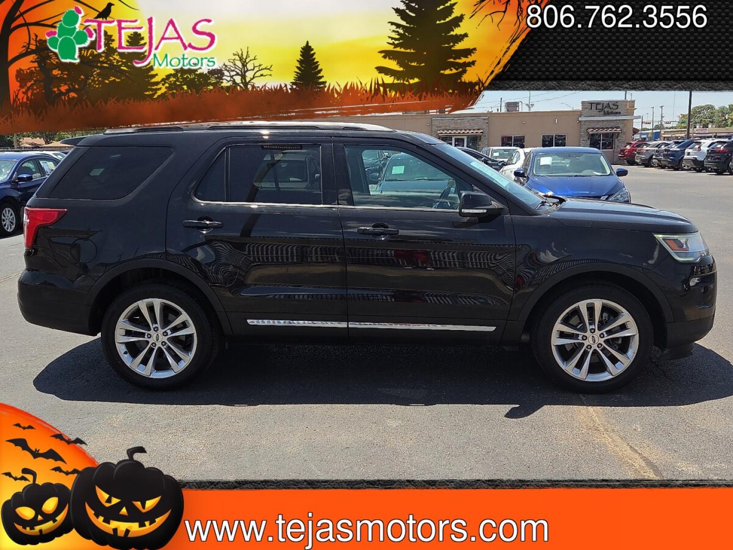 2019 Agate Black Metallic - UM /Medium Stone/Medium Light Stone - 8L Ford Explorer XLT (1FM5K7D82KG) with an 3.5L Ti-VCT V6 Flex Fuel Engine engine, located at 4110 Avenue Q, Lubbock, 79412, 33.556553, -101.855820 - 07/18/2026 KEY IN ENVELOPE GOD- Photo#1