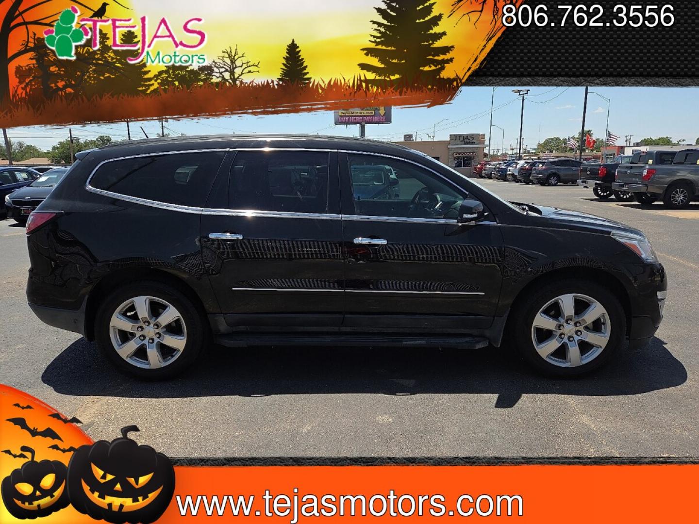 2017 Mosaic Black Metallic - GB8 /Ebony - 193 Chevrolet Traverse Premier (1GNKVJKD2HJ) with an 3.6L V-6 gasoline direct injection, DOHC, variable valve control, regular unleaded, engine with 288HP engine, located at 4110 Avenue Q, Lubbock, 79412, 33.556553, -101.855820 - 07/18/2026 KEY IN ENVELOPE GOD- Photo#1