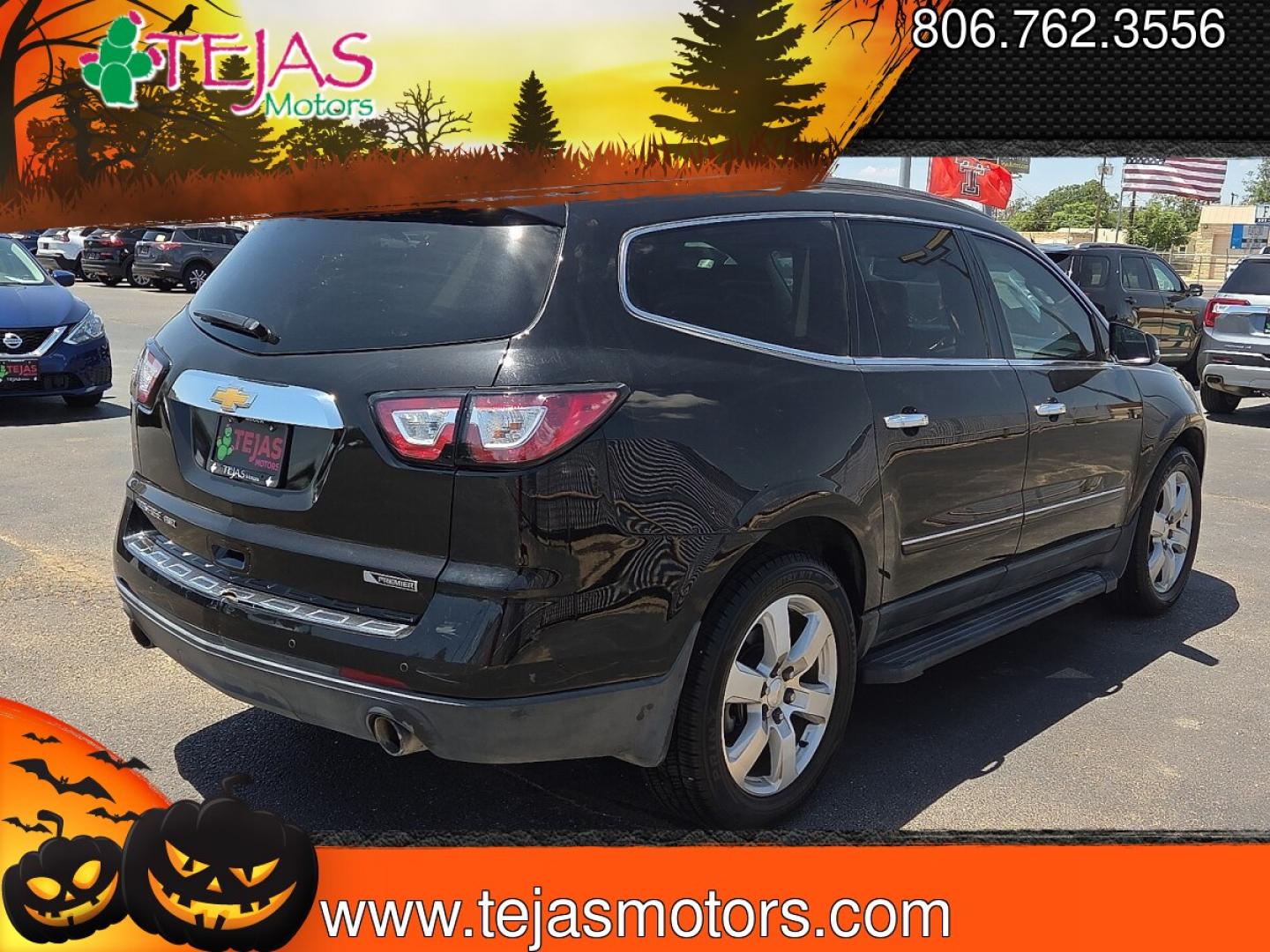 2017 Mosaic Black Metallic - GB8 /Ebony - 193 Chevrolet Traverse Premier (1GNKVJKD2HJ) with an 3.6L V-6 gasoline direct injection, DOHC, variable valve control, regular unleaded, engine with 288HP engine, located at 4110 Avenue Q, Lubbock, 79412, 33.556553, -101.855820 - 07/18/2026 KEY IN ENVELOPE GOD- Photo#2