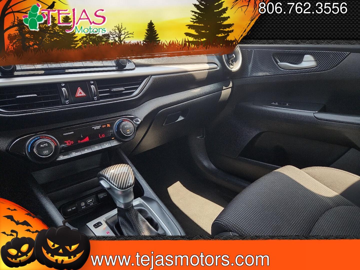 2019 GRAY Kia Forte FE (3KPF24AD0KE) with an 2L I-4 DOHC, D-CVVT variable valve control, regular unleaded, engine with 147HP engine, located at 4110 Avenue Q, Lubbock, 79412, 33.556553, -101.855820- Photo#11