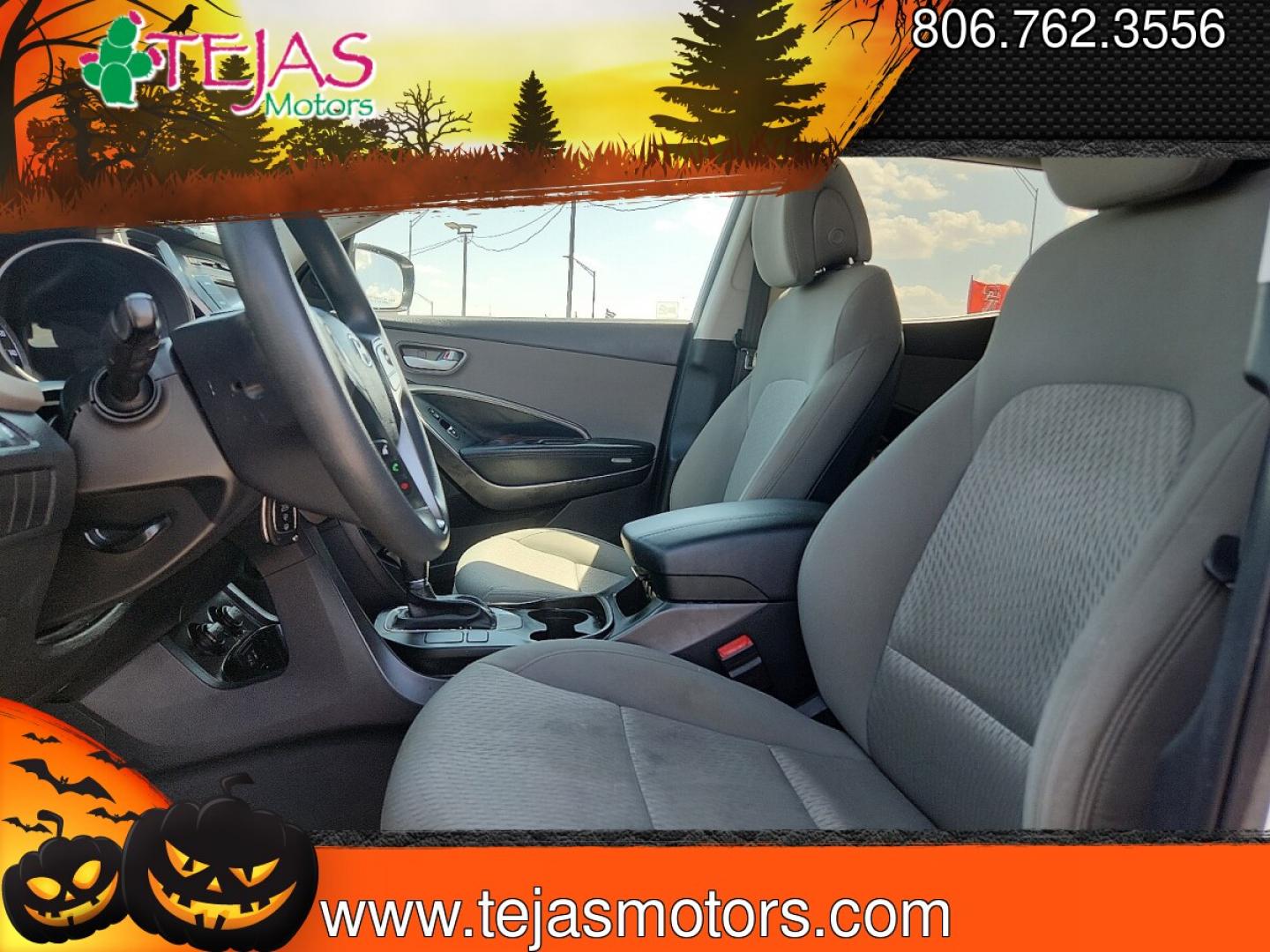 2017 WHITE /Gray - VFG Hyundai Santa Fe Sport 2.4L (5NMZT3LB1HH) with an Theta II 2.4L I-4 gasoline direct injection, DOHC, variable valve control, regular unleaded, engine with 185HP engine, located at 4110 Avenue Q, Lubbock, 79412, 33.556553, -101.855820 - 07/29/2026 KEY IN ENVELOPE GOD- Photo#7