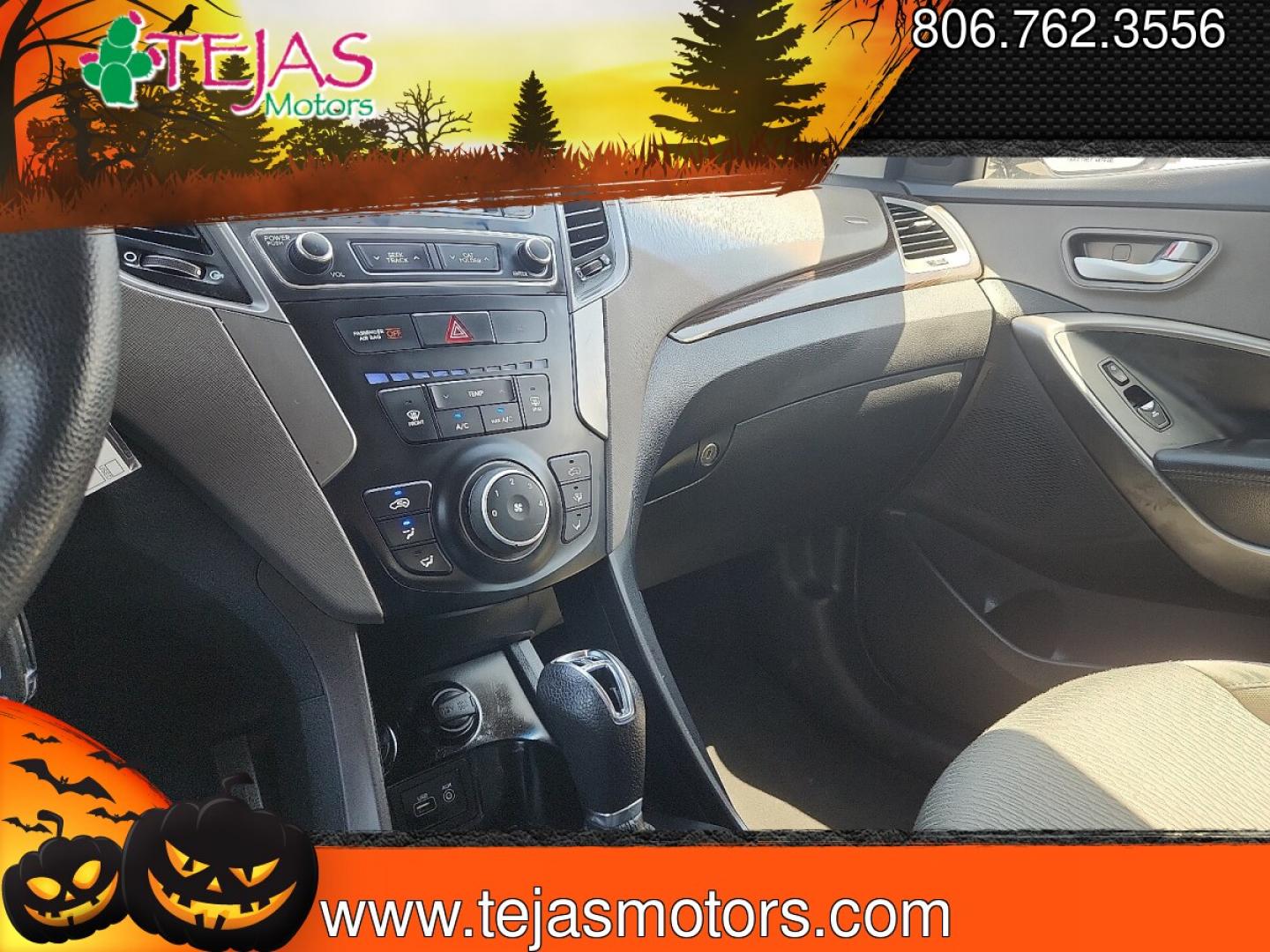 2017 WHITE /Gray - VFG Hyundai Santa Fe Sport 2.4L (5NMZT3LB1HH) with an Theta II 2.4L I-4 gasoline direct injection, DOHC, variable valve control, regular unleaded, engine with 185HP engine, located at 4110 Avenue Q, Lubbock, 79412, 33.556553, -101.855820 - 07/29/2026 KEY IN ENVELOPE GOD- Photo#11
