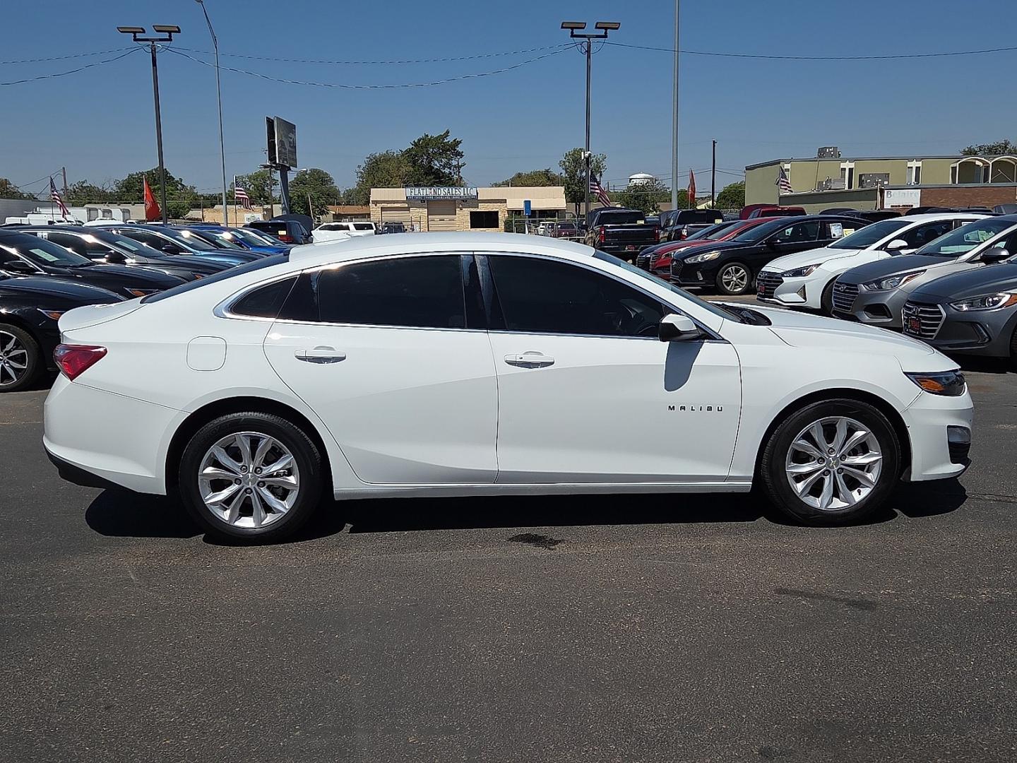 2022 Summit White - GAZ /Dark Atmosphere/Medium Ash Gray - H1H Chevrolet Malibu FWD LT (1G1ZD5ST6NF) with an ECOTEC 1.5L I-4 gasoline direct injection, DOHC, VVT variable valve control, intercooled turbo, regular unleaded, engine with 160HP engine, located at 4110 Avenue Q, Lubbock, 79412, 33.556553, -101.855820 - 07/29/2026 KEY IN ENVELOPE GOD- Photo#1