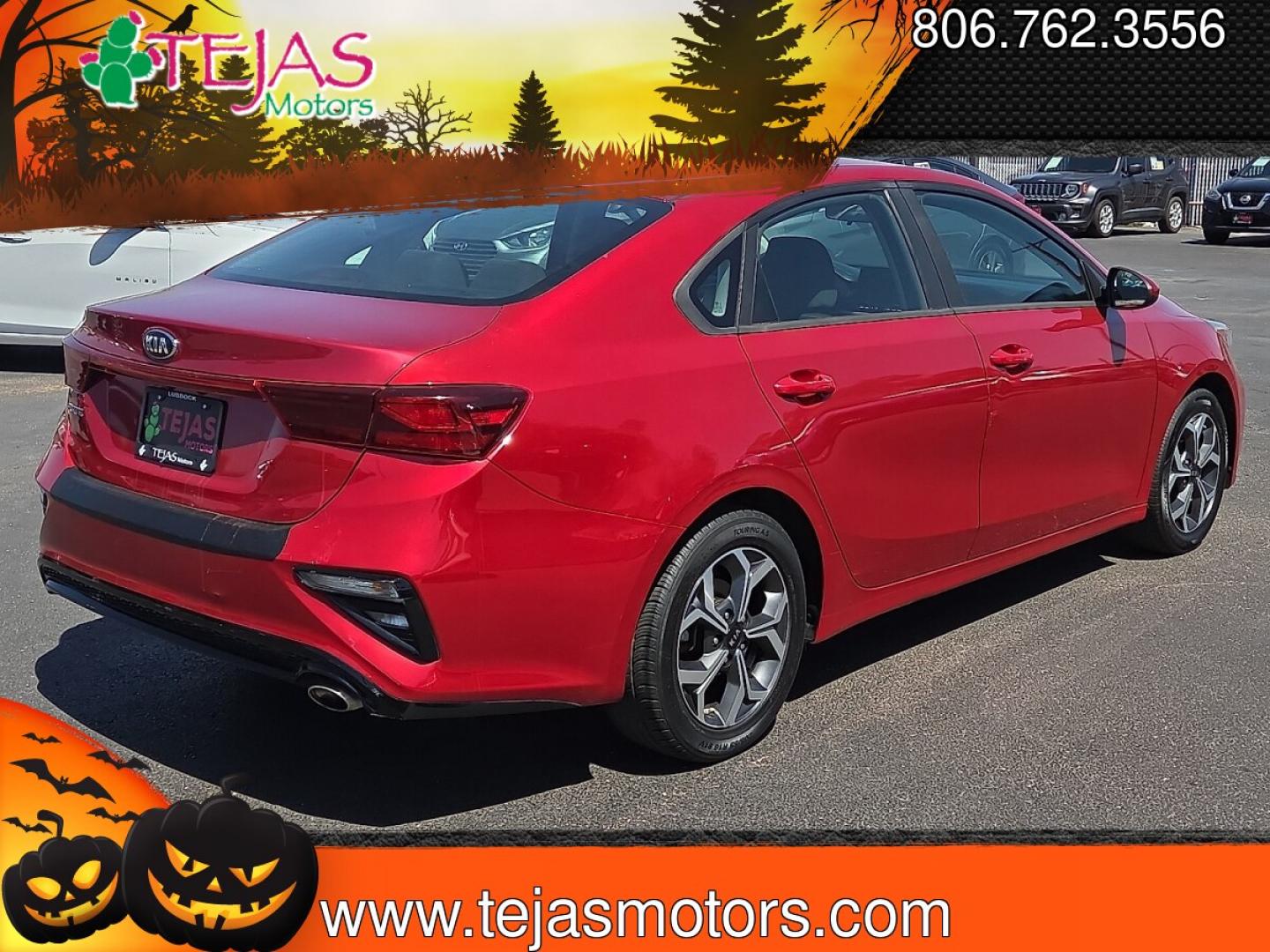 2019 Currant Red /Black - WK Kia Forte LXS (3KPF24AD0KE) with an 2L I-4 DOHC, D-CVVT variable valve control, regular unleaded, engine with 147HP engine, located at 4110 Avenue Q, Lubbock, 79412, 33.556553, -101.855820 - 07/29/2026 KEY IN ENVELOPE GOD- Photo#2