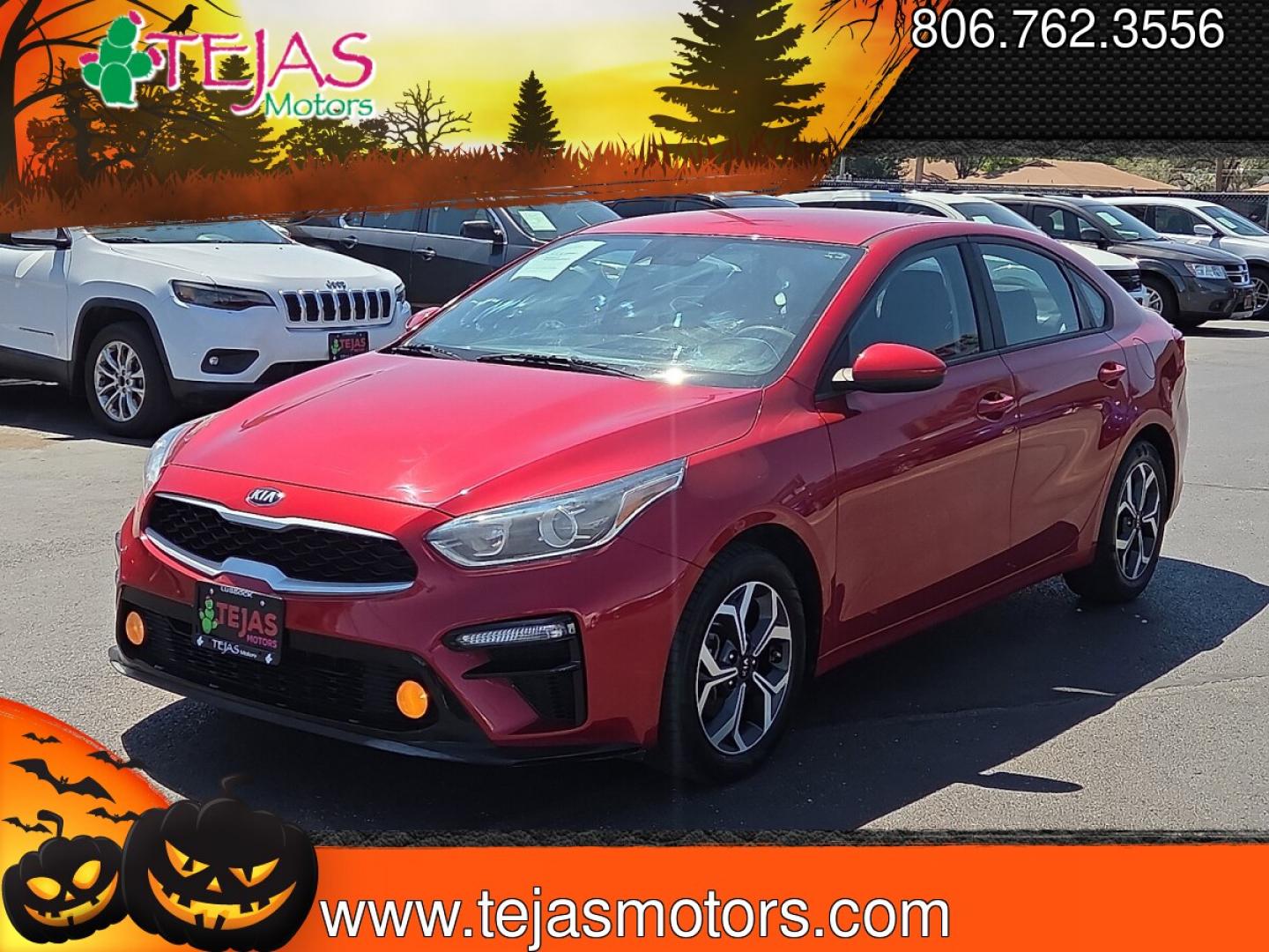 2019 Currant Red /Black - WK Kia Forte LXS (3KPF24AD0KE) with an 2L I-4 DOHC, D-CVVT variable valve control, regular unleaded, engine with 147HP engine, located at 4110 Avenue Q, Lubbock, 79412, 33.556553, -101.855820 - 07/29/2026 KEY IN ENVELOPE GOD- Photo#4