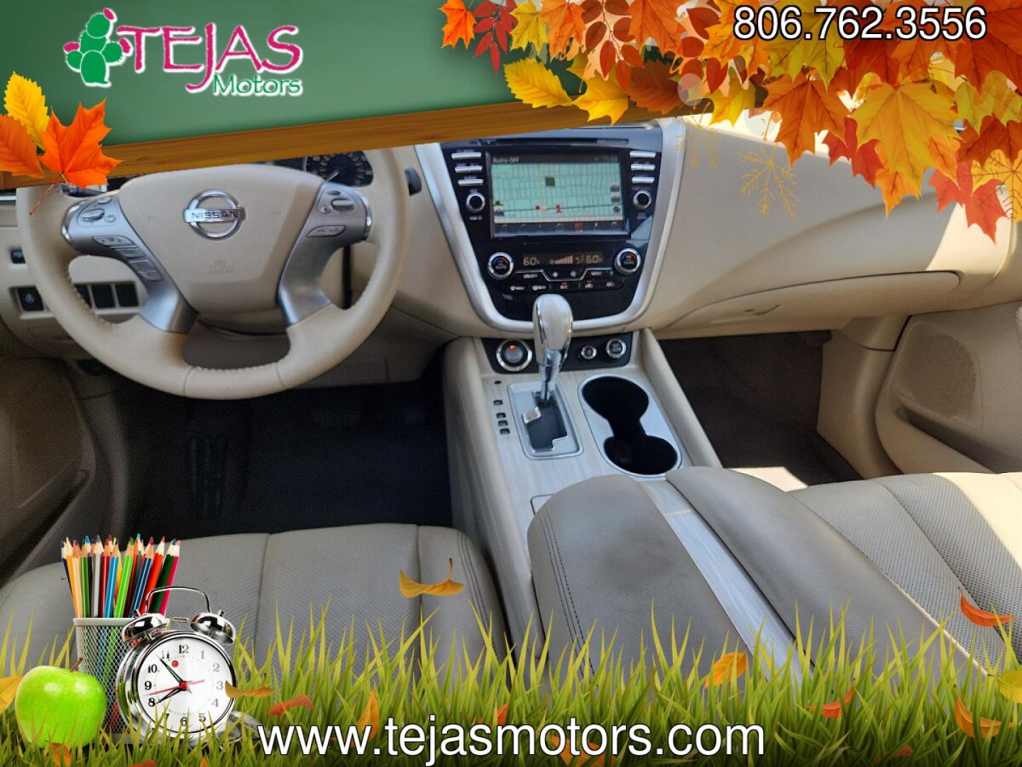 2017 WHITE /Cashmere - P Nissan Murano Platinum (5N1AZ2MG0HN) with an 3.5L V-6 DOHC, variable valve control, regular unleaded, engine with 260HP engine, located at 4110 Avenue Q, Lubbock, 79412, 33.556553, -101.855820 - 07/29/2026 KEY IN ENVELOPE GOD- Photo#6