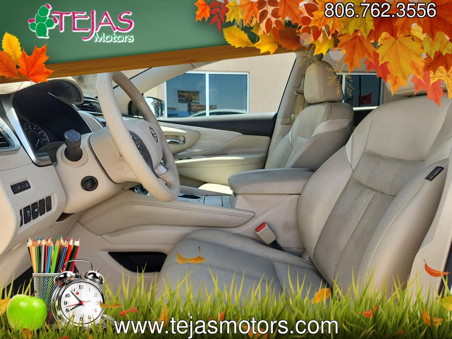 2017 WHITE /Cashmere - P Nissan Murano Platinum (5N1AZ2MG0HN) with an 3.5L V-6 DOHC, variable valve control, regular unleaded, engine with 260HP engine, located at 4110 Avenue Q, Lubbock, 79412, 33.556553, -101.855820 - 07/29/2026 KEY IN ENVELOPE GOD- Photo#7