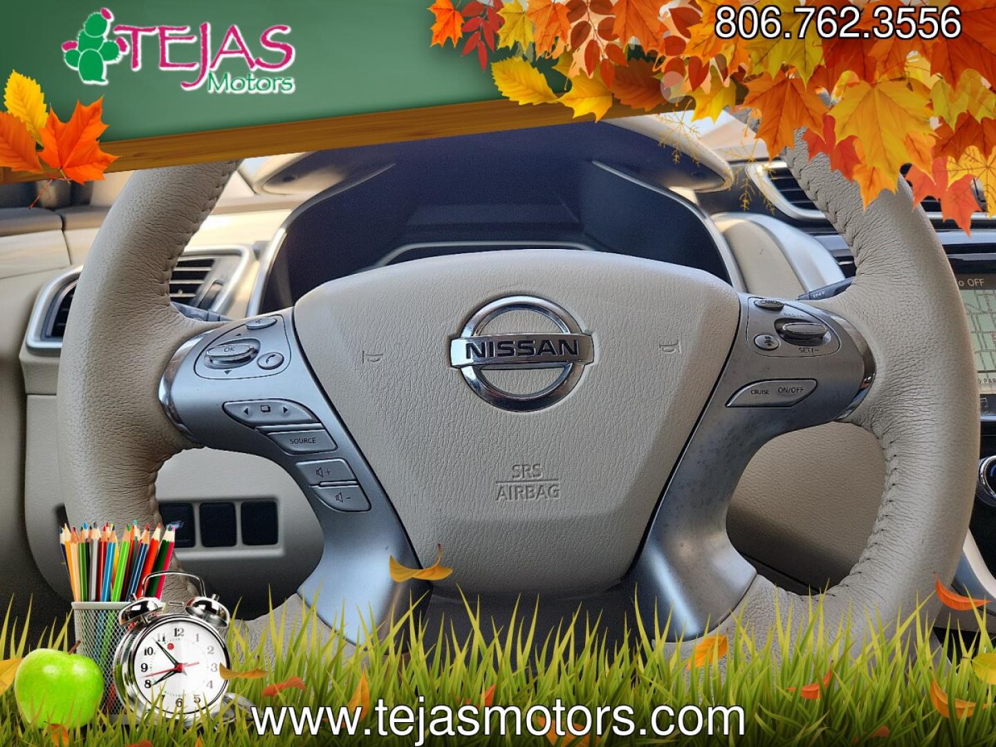2017 WHITE /Cashmere - P Nissan Murano Platinum (5N1AZ2MG0HN) with an 3.5L V-6 DOHC, variable valve control, regular unleaded, engine with 260HP engine, located at 4110 Avenue Q, Lubbock, 79412, 33.556553, -101.855820 - 07/29/2026 KEY IN ENVELOPE GOD- Photo#10