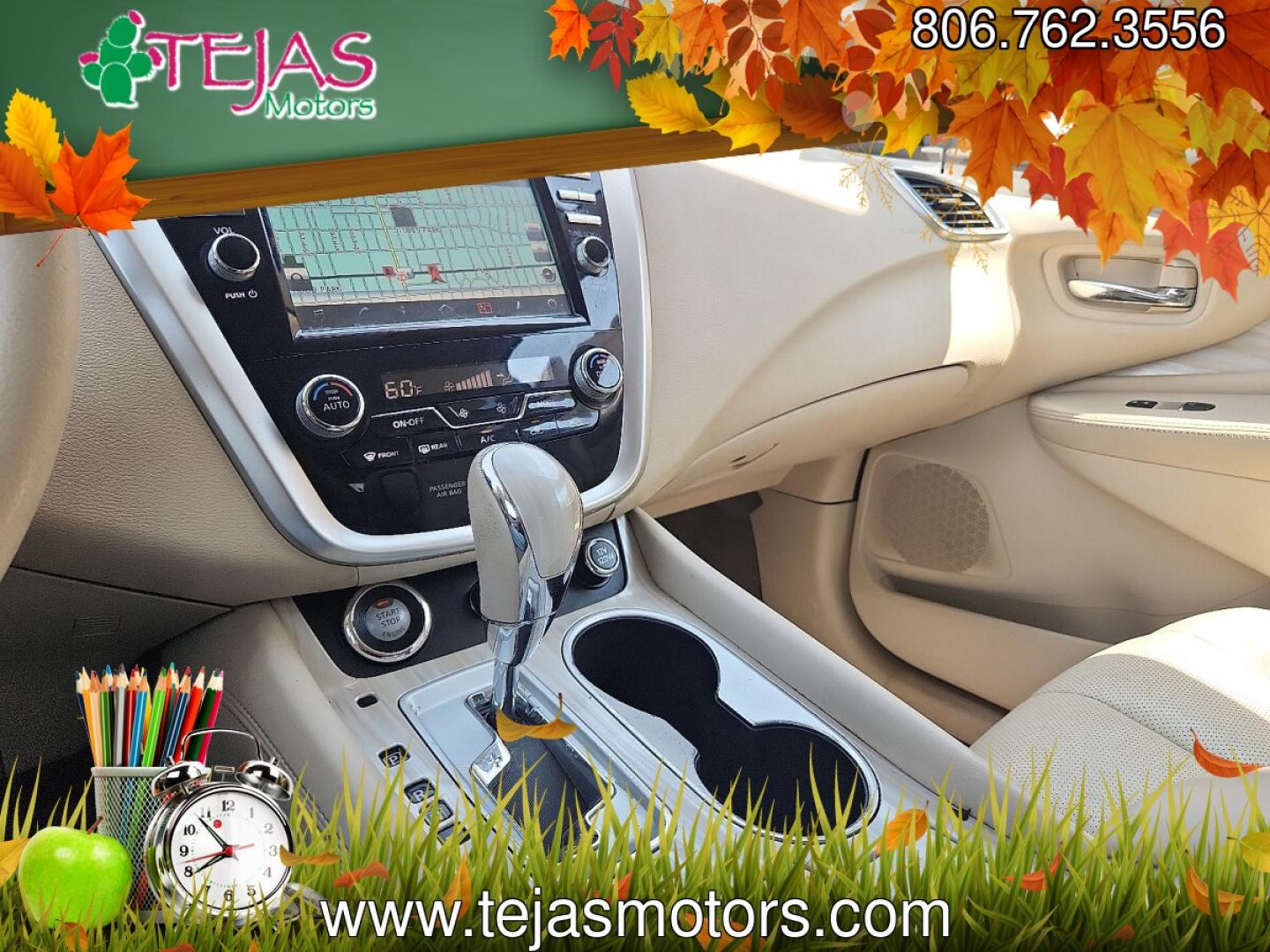 2017 WHITE /Cashmere - P Nissan Murano Platinum (5N1AZ2MG0HN) with an 3.5L V-6 DOHC, variable valve control, regular unleaded, engine with 260HP engine, located at 4110 Avenue Q, Lubbock, 79412, 33.556553, -101.855820 - 07/29/2026 KEY IN ENVELOPE GOD- Photo#11