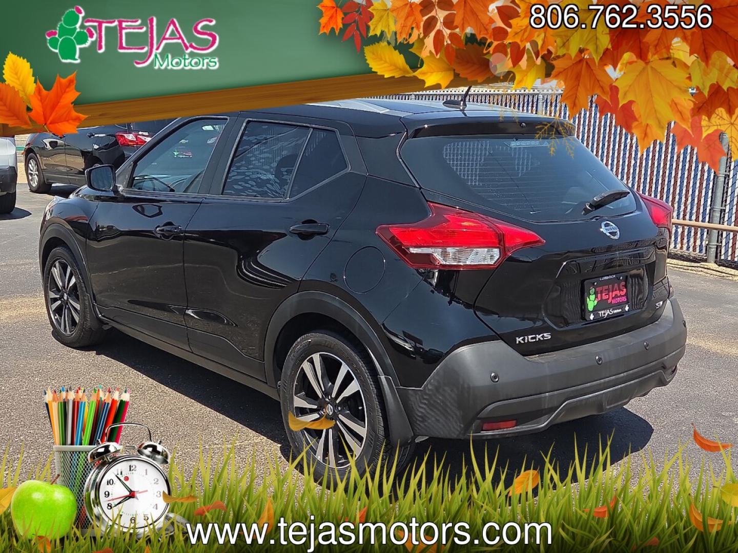 2020 Super Black /Charcoal - G Nissan Kicks SV Xtronic CVT (3N1CP5CV9LL) with an 1.6L I-4 DOHC, CVTCS variable valve control, regular unleaded, engine with 122HP engine, located at 4110 Avenue Q, Lubbock, 79412, 33.556553, -101.855820 - 07/31/2026 KEY IN ENVELOPE GOD- Photo#3
