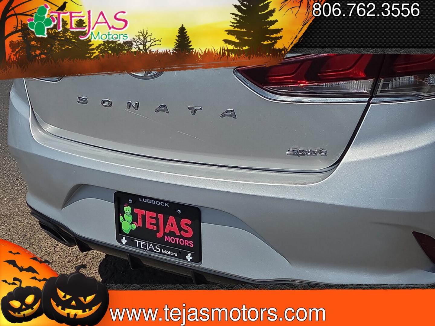 2018 Symphony Silver - Y8 /Black - CT Hyundai Sonata Sport (5NPE34AF6JH) with an 2.4L I-4 gasoline direct injection, DOHC, D-CVVT variable valve control, regular unleaded, engine with 185HP engine, located at 4110 Avenue Q, Lubbock, 79412, 33.556553, -101.855820 - 07/31/2026 KEY IN ENVELOPE GOD- Photo#6