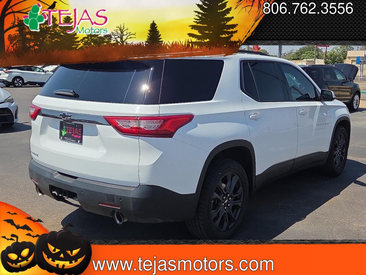 2019 Summit White - GAZ /Jet Black - H0Y Chevrolet Traverse RS (1GNERJKW1KJ) with an 3.6L V-6 gasoline direct injection, DOHC, VVT variable valve control, regular unleaded, engine with 310HP engine, located at 4110 Avenue Q, Lubbock, 79412, 33.556553, -101.855820- Photo#2