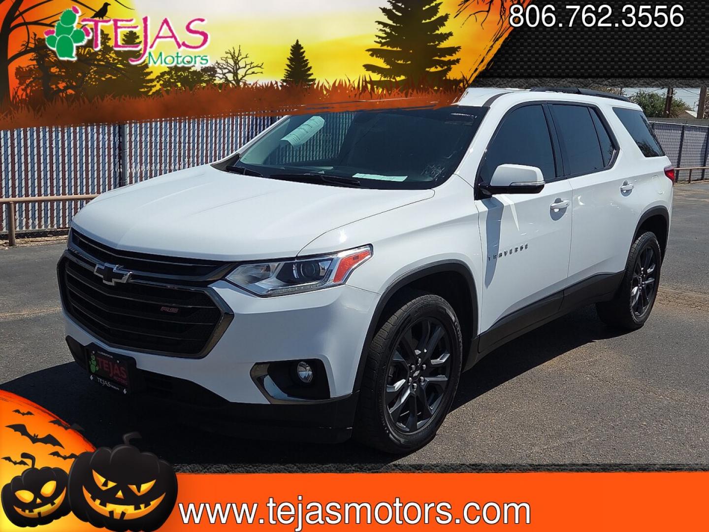 2019 Summit White - GAZ /Jet Black - H0Y Chevrolet Traverse RS (1GNERJKW1KJ) with an 3.6L V-6 gasoline direct injection, DOHC, VVT variable valve control, regular unleaded, engine with 310HP engine, located at 4110 Avenue Q, Lubbock, 79412, 33.556553, -101.855820- Photo#4