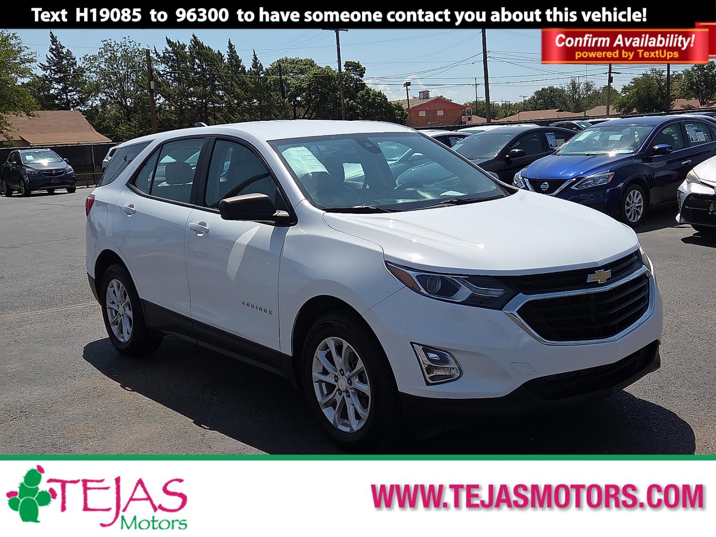 2020 Summit White - GAZ /Medium Ash Gray - H72 Chevrolet Equinox FWD LS (3GNAXHEV1LS) with an 1.5L I-4 gasoline direct injection, DOHC, VVT variable valve control, intercooled turbo, regular unleaded, engine with 170HP engine, located at 4110 Avenue Q, Lubbock, 79412, 33.556553, -101.855820- Photo#0