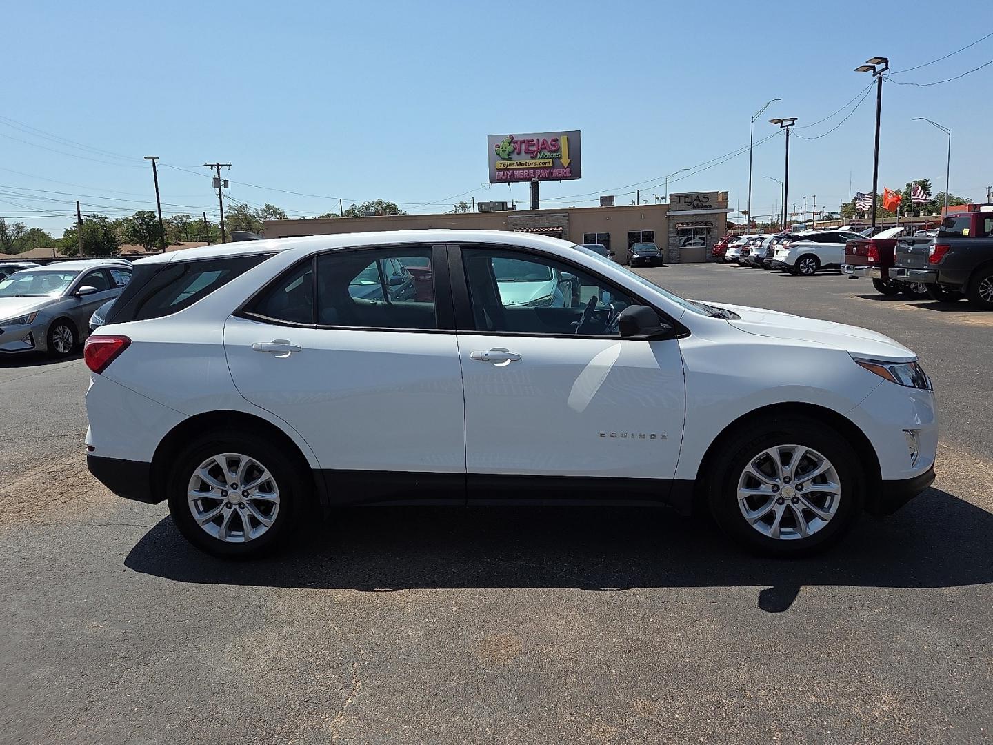 2020 Summit White - GAZ /Medium Ash Gray - H72 Chevrolet Equinox FWD LS (3GNAXHEV1LS) with an 1.5L I-4 gasoline direct injection, DOHC, VVT variable valve control, intercooled turbo, regular unleaded, engine with 170HP engine, located at 4110 Avenue Q, Lubbock, 79412, 33.556553, -101.855820- Photo#1