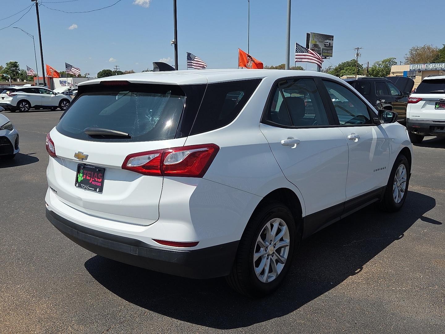 2020 Summit White - GAZ /Medium Ash Gray - H72 Chevrolet Equinox FWD LS (3GNAXHEV1LS) with an 1.5L I-4 gasoline direct injection, DOHC, VVT variable valve control, intercooled turbo, regular unleaded, engine with 170HP engine, located at 4110 Avenue Q, Lubbock, 79412, 33.556553, -101.855820- Photo#2