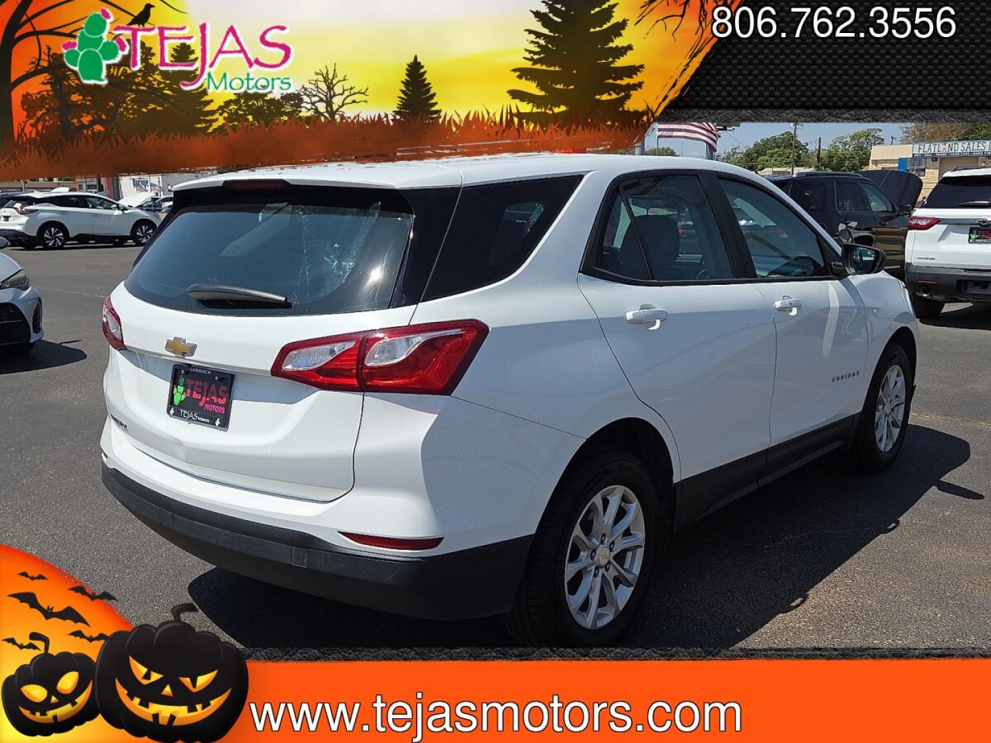 2020 Summit White - GAZ /Medium Ash Gray - H72 Chevrolet Equinox FWD LS (3GNAXHEV1LS) with an 1.5L I-4 gasoline direct injection, DOHC, VVT variable valve control, intercooled turbo, regular unleaded, engine with 170HP engine, located at 4110 Avenue Q, Lubbock, 79412, 33.556553, -101.855820- Photo#2