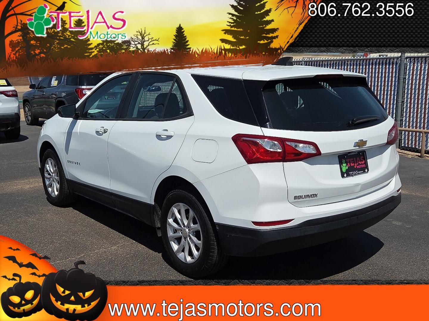 2020 Summit White - GAZ /Medium Ash Gray - H72 Chevrolet Equinox FWD LS (3GNAXHEV1LS) with an 1.5L I-4 gasoline direct injection, DOHC, VVT variable valve control, intercooled turbo, regular unleaded, engine with 170HP engine, located at 4110 Avenue Q, Lubbock, 79412, 33.556553, -101.855820- Photo#3