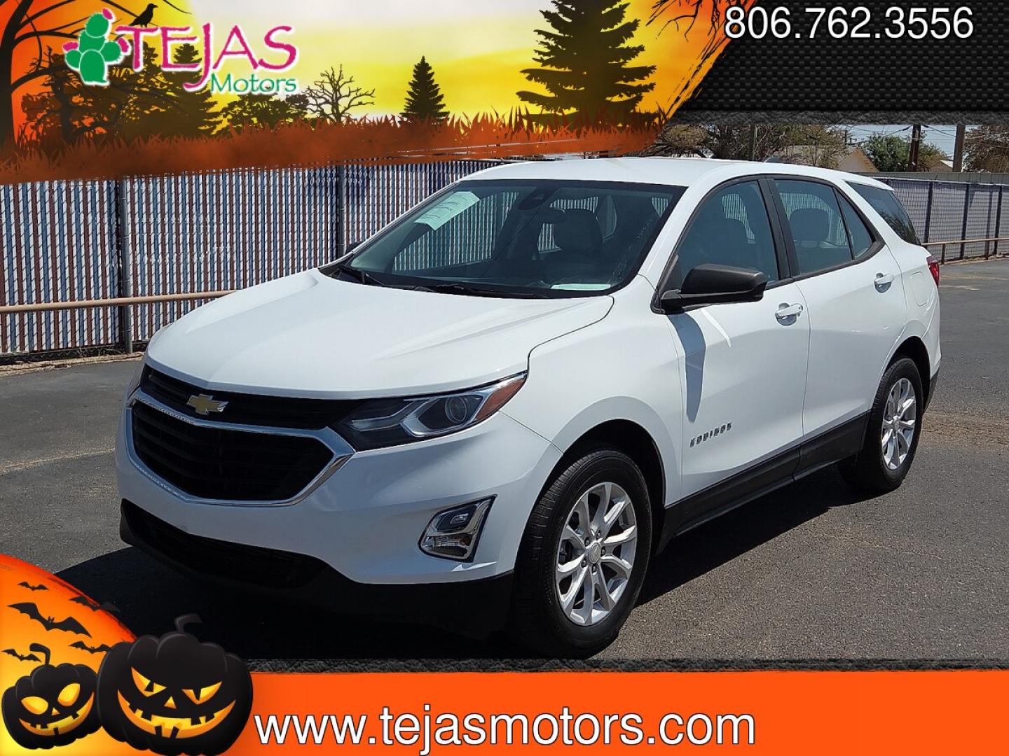 2020 Summit White - GAZ /Medium Ash Gray - H72 Chevrolet Equinox FWD LS (3GNAXHEV1LS) with an 1.5L I-4 gasoline direct injection, DOHC, VVT variable valve control, intercooled turbo, regular unleaded, engine with 170HP engine, located at 4110 Avenue Q, Lubbock, 79412, 33.556553, -101.855820- Photo#4