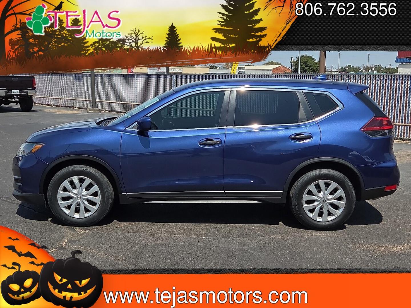 2018 Caspian Blue - RBY /Charcoal - G Nissan Rogue S (KNMAT2MT5JP) with an 2.5L I-4 DOHC, variable valve control, regular unleaded, engine with 170HP engine, located at 4110 Avenue Q, Lubbock, 79412, 33.556553, -101.855820 - 08/08/2026 KEY IN ENVELOPE GOD- Photo#1
