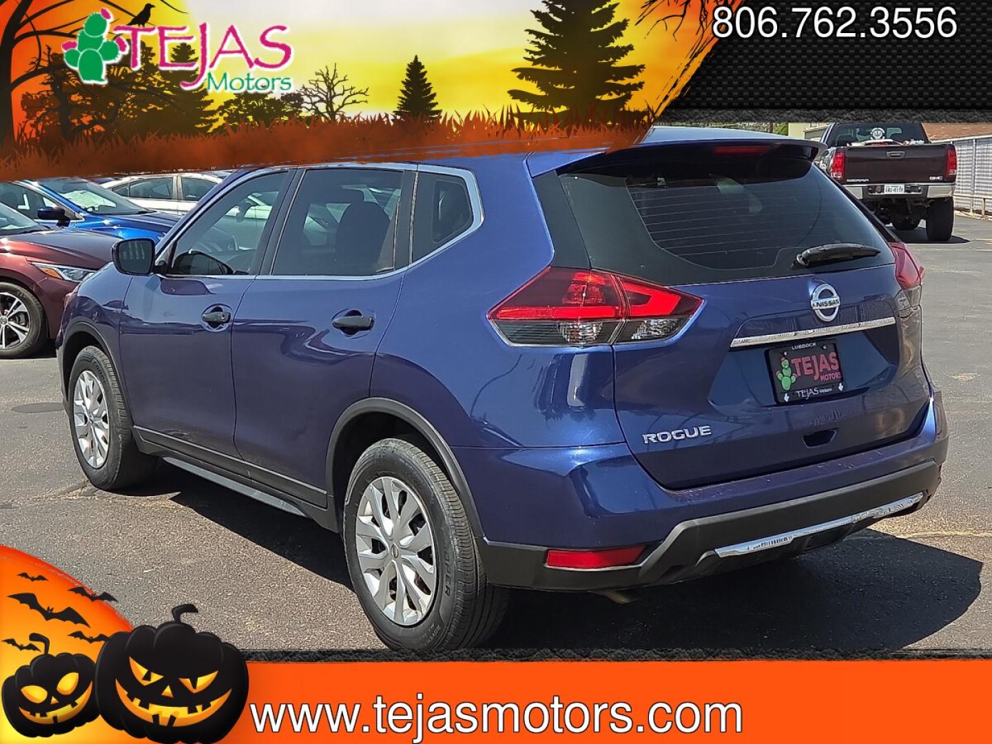 2018 Caspian Blue - RBY /Charcoal - G Nissan Rogue S (KNMAT2MT5JP) with an 2.5L I-4 DOHC, variable valve control, regular unleaded, engine with 170HP engine, located at 4110 Avenue Q, Lubbock, 79412, 33.556553, -101.855820 - 08/08/2026 KEY IN ENVELOPE GOD- Photo#2