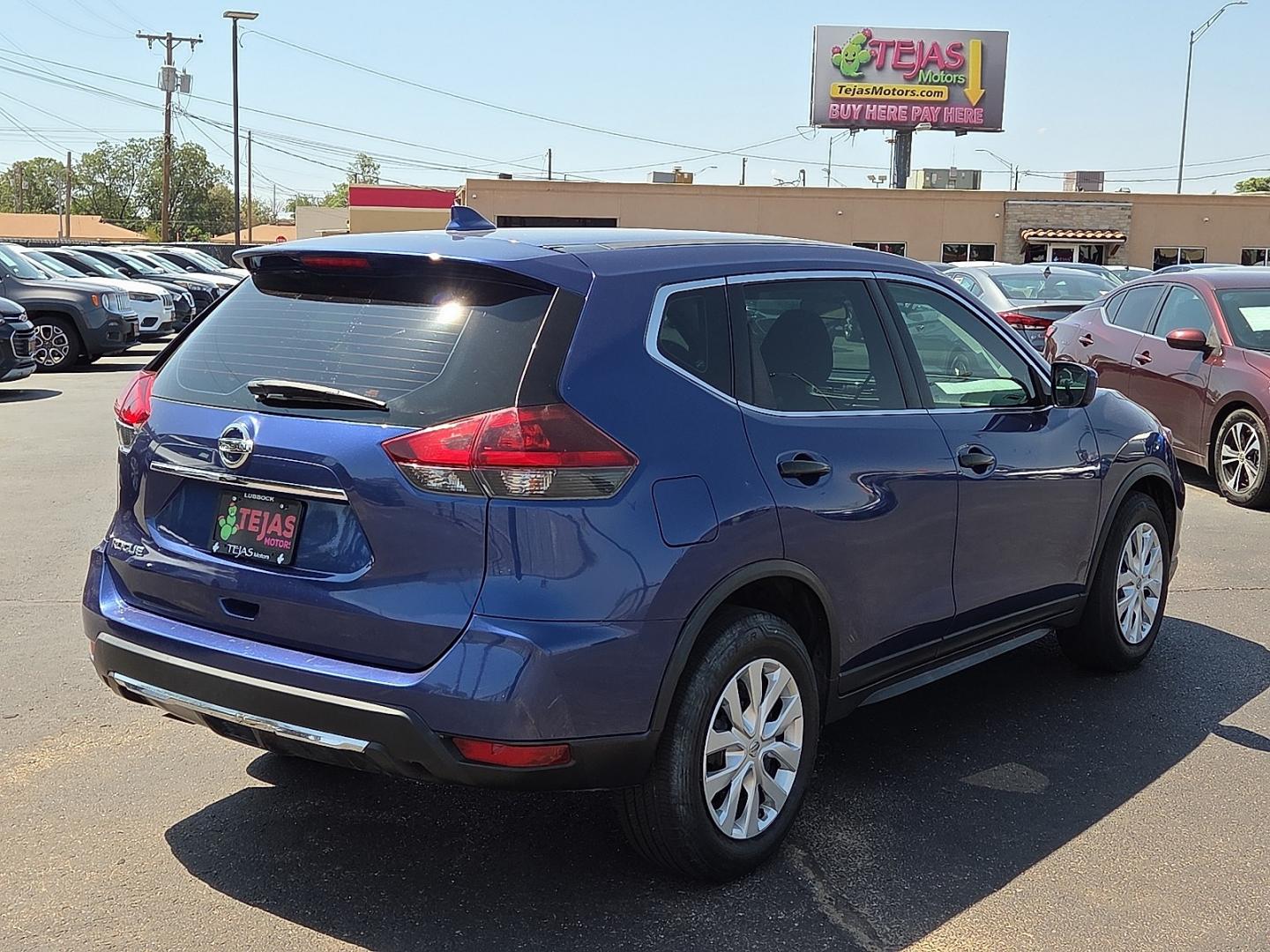 2018 Caspian Blue - RBY /Charcoal - G Nissan Rogue S (KNMAT2MT5JP) with an 2.5L I-4 DOHC, variable valve control, regular unleaded, engine with 170HP engine, located at 4110 Avenue Q, Lubbock, 79412, 33.556553, -101.855820 - 08/08/2026 KEY IN ENVELOPE GOD- Photo#3